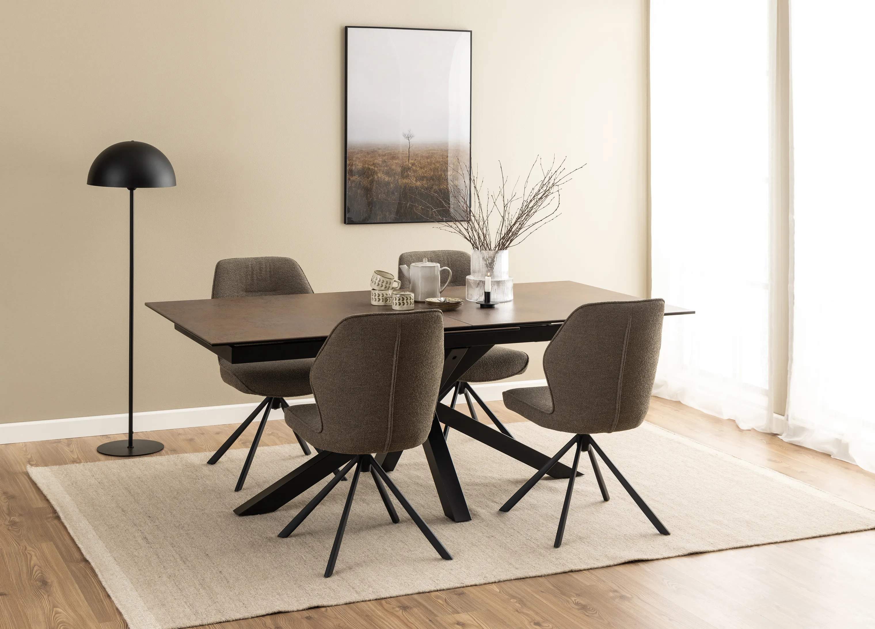 CASA Living Spiseborde Heaven Spisebord i Rustbrun, B240 x L100 cm, 2