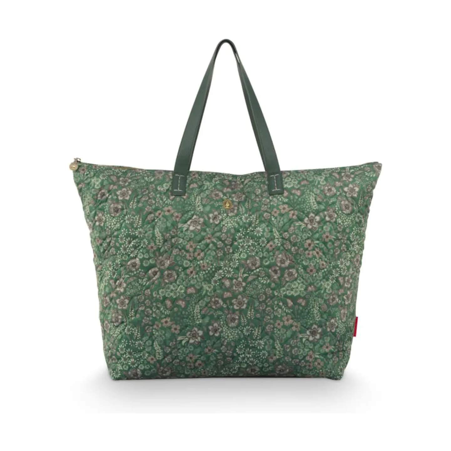 Tilda Shopper, green quilt, large