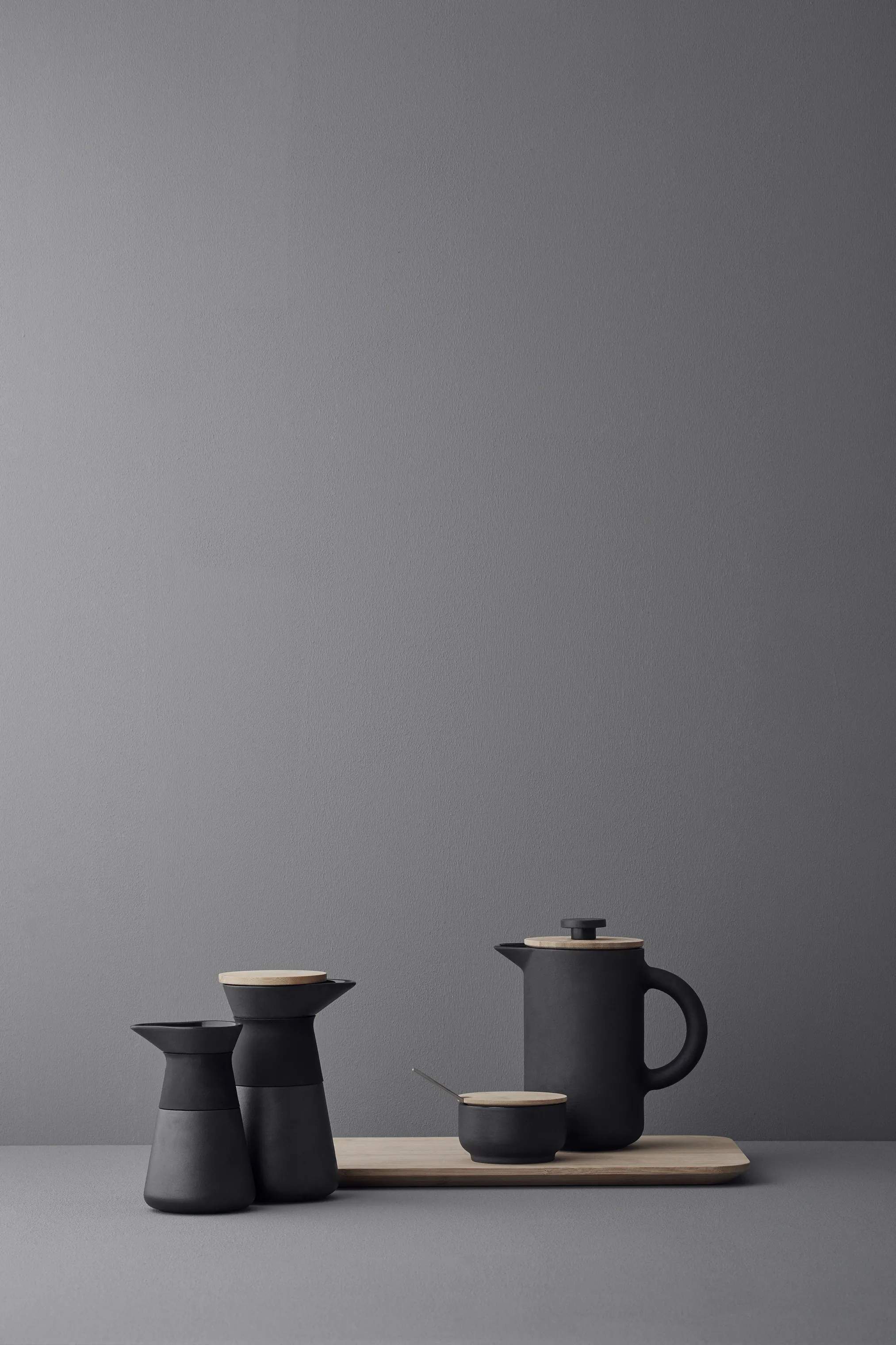 Stelton Stempelkander Nordic Theo Stempelkande i Sort, 0.8 L, 2