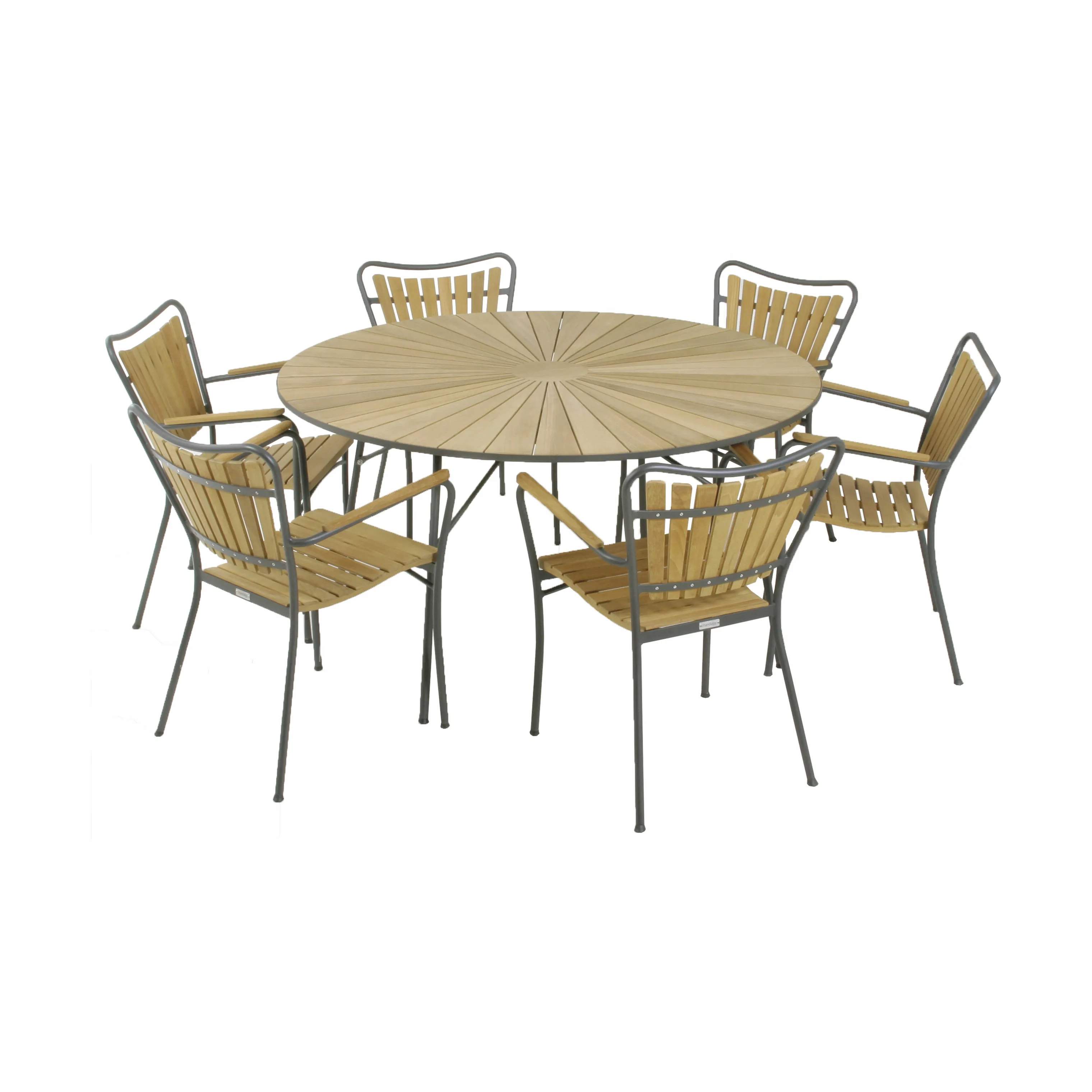 Mandalay Havespiseborde Marguerit Havebord i Antracit, 140 cm, 2