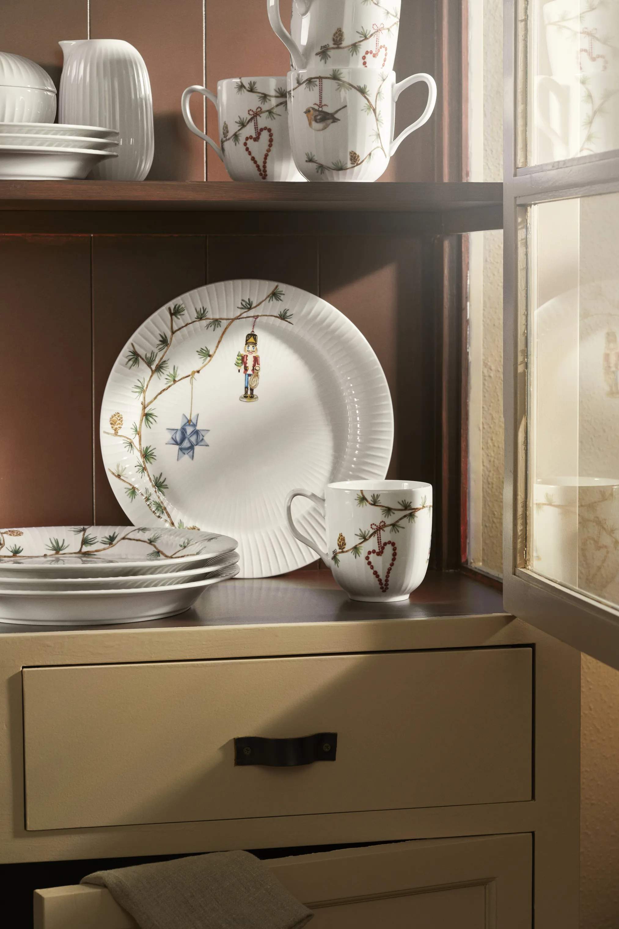 Kähler Middagstallerkener Hammershøi Jul Middagstallerken i Hvid, 27 cm, 5