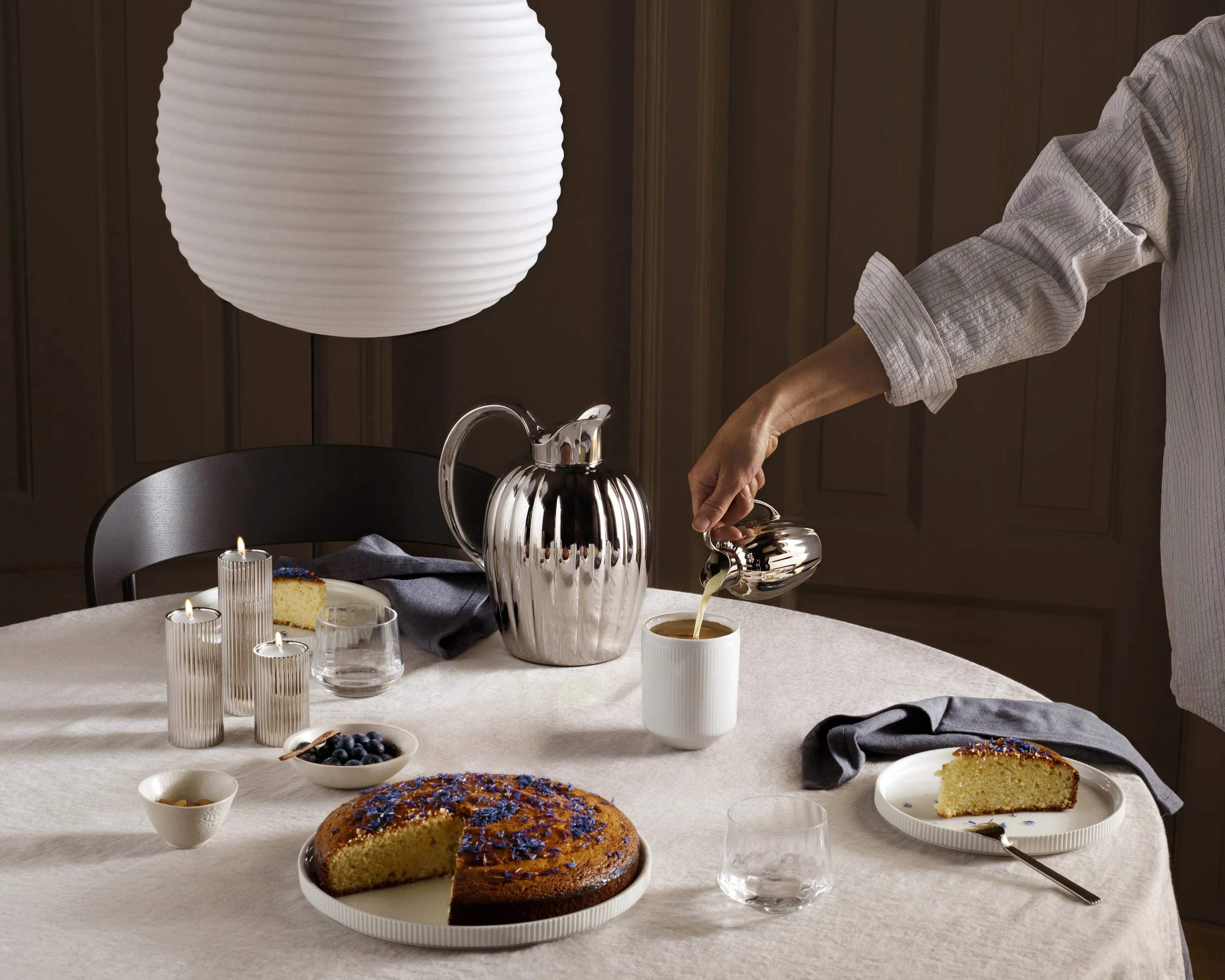 Georg Jensen Mælke- og flødekander Bernadotte Flødekande i Stål, 2