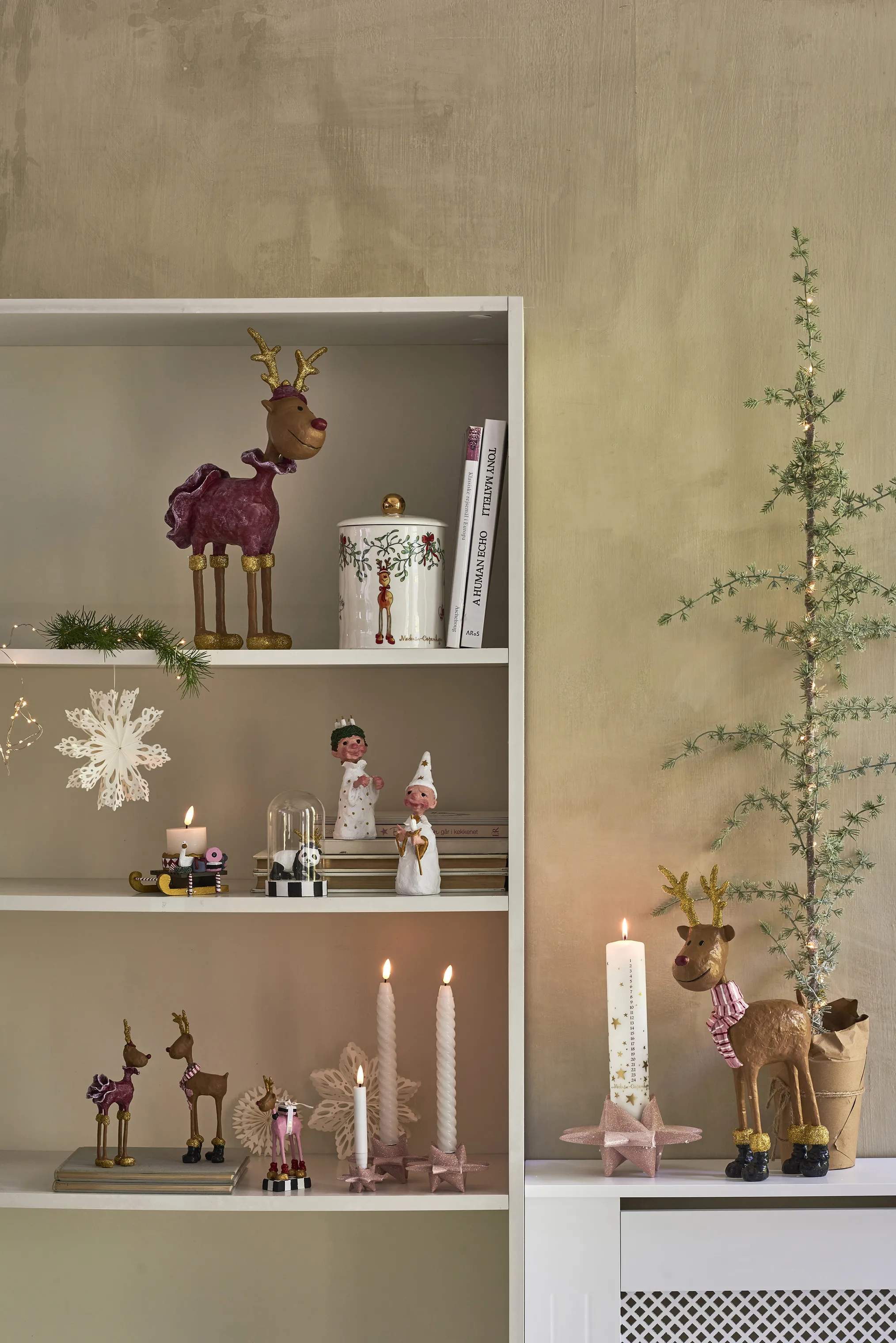 Medusa Copenhagen Jule- og adventsstager Lysestage - Stjerneskud i Lyserød, 6 cm, 2
