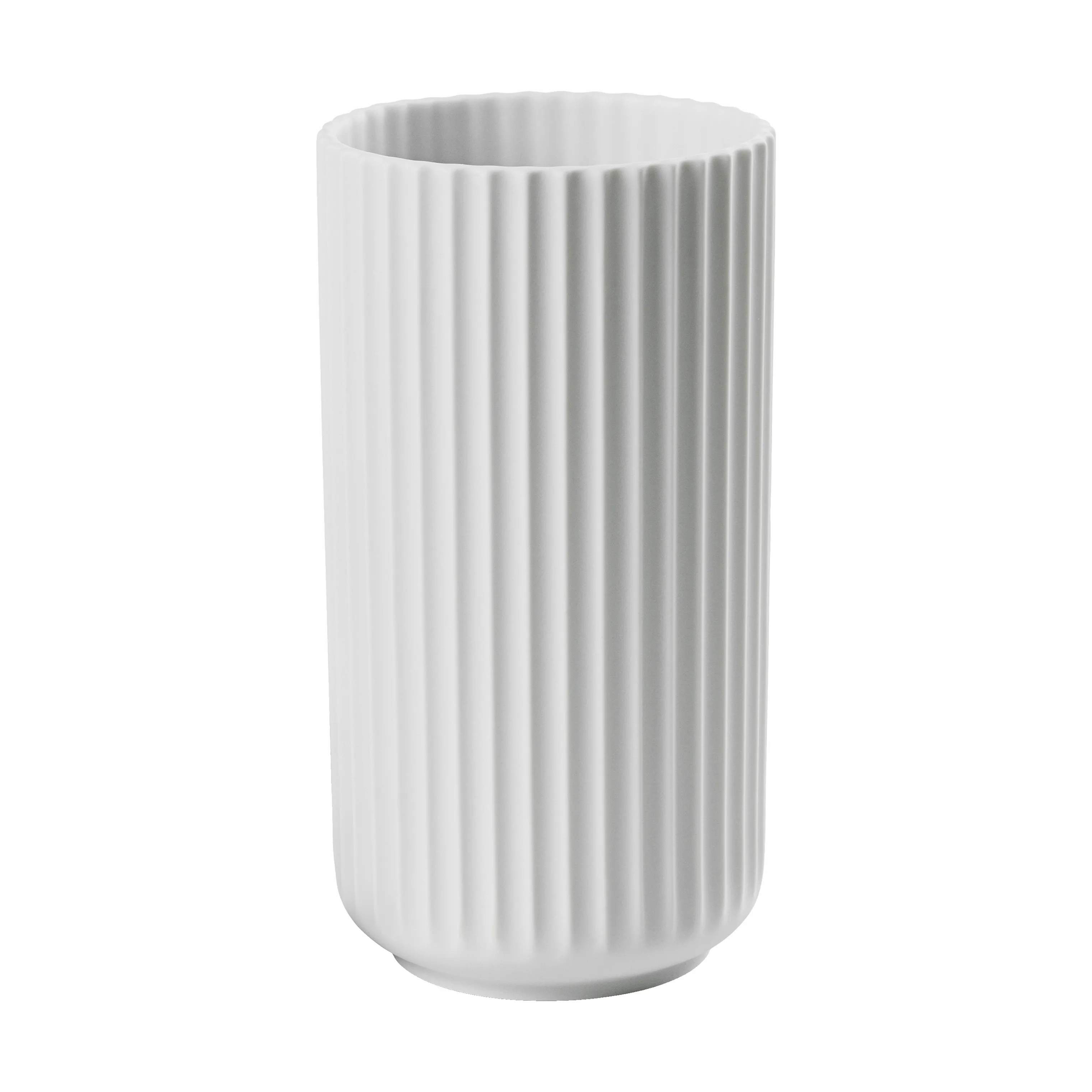 Vase, mat hvid, large