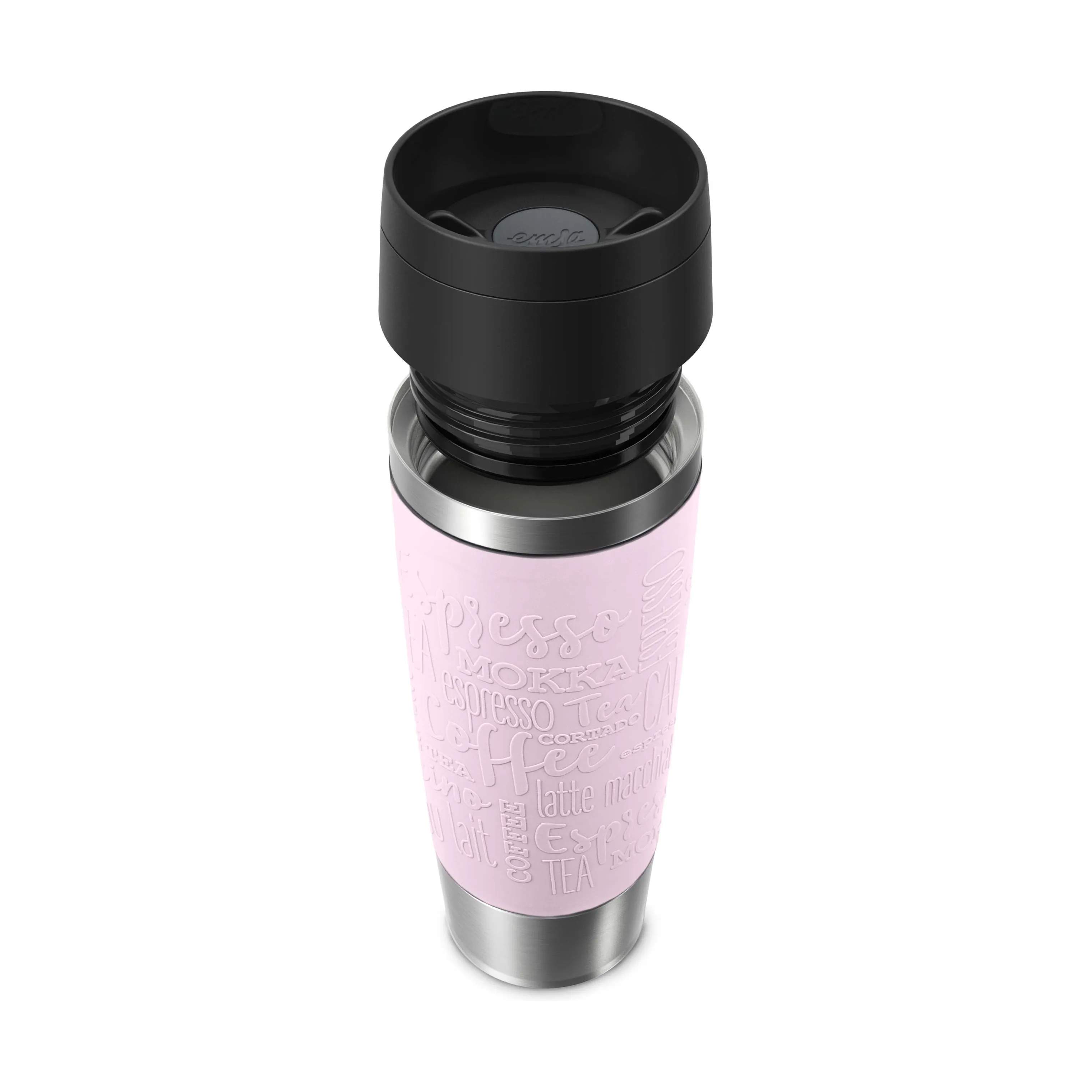 Emsa To go kopper To Go To-Go Classic Rejsekrus i Pastel Pink, 0.5 L, 6