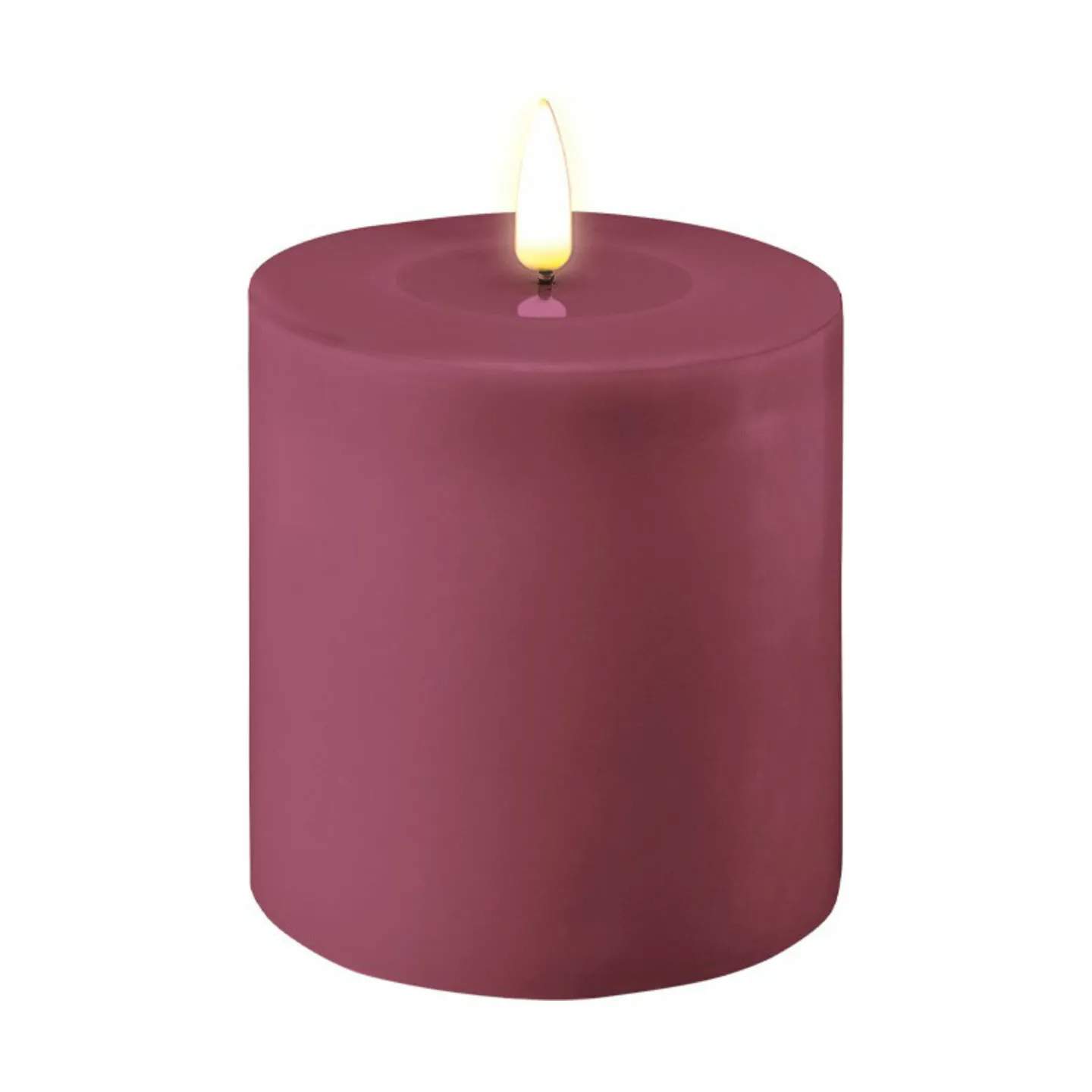 Real Flame LED Bloklys, magenta, large