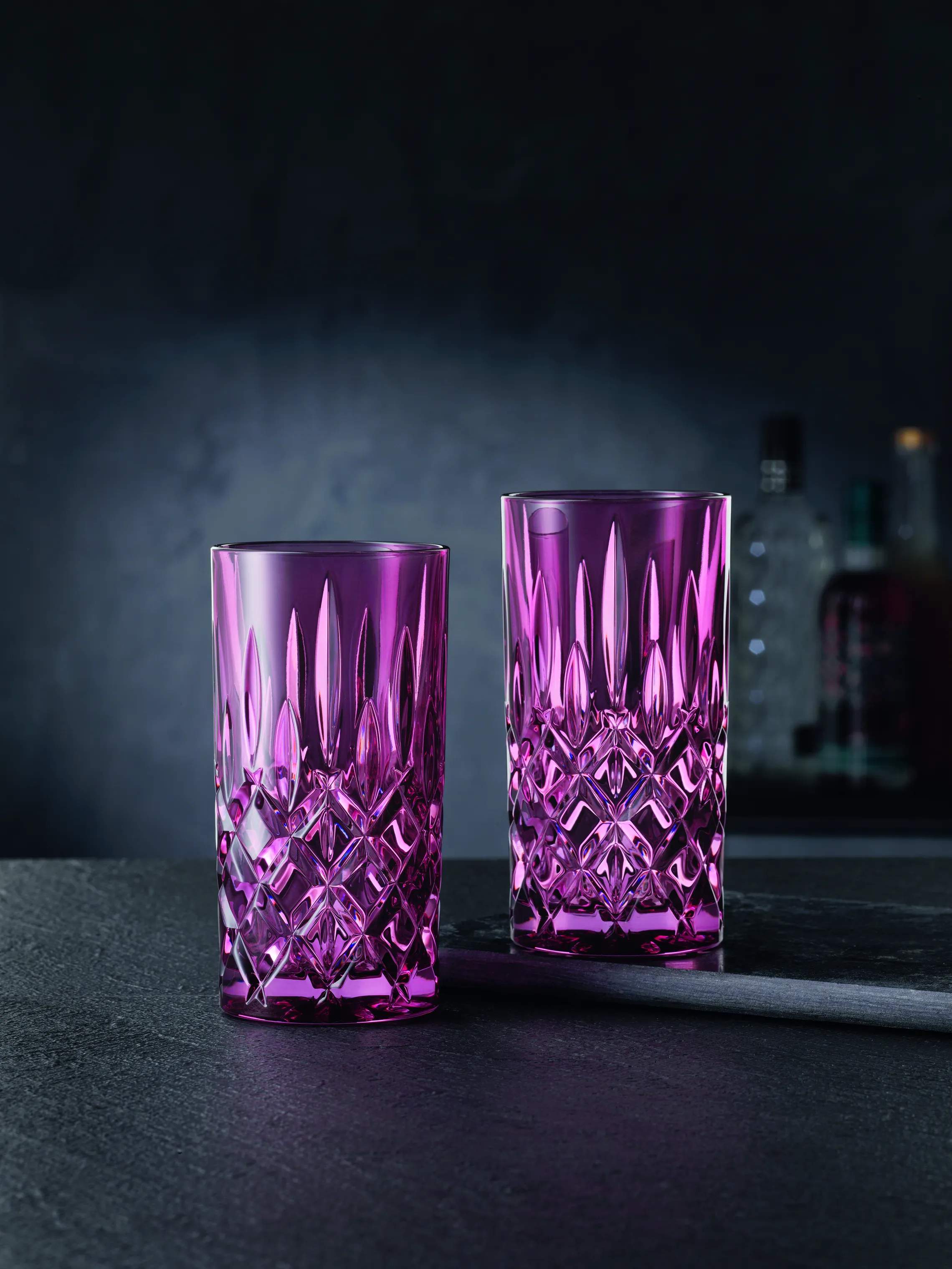 Nachtmann Highball glas Noblesse Longdrinkglas - 2 stk. i Berry, 2