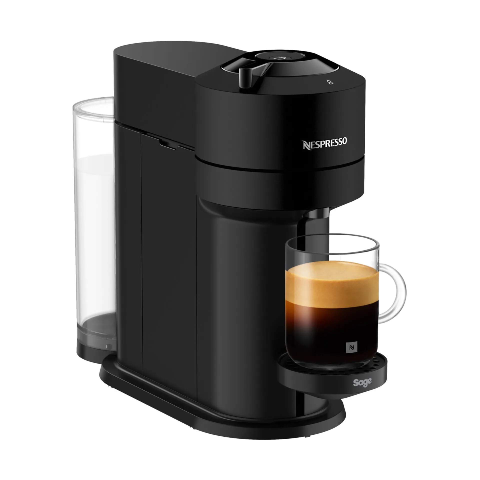 Sage Nespresso kapselmaskiner Vertuo Next SNV Kapsel Kaffemaskine i Matte Black, 1