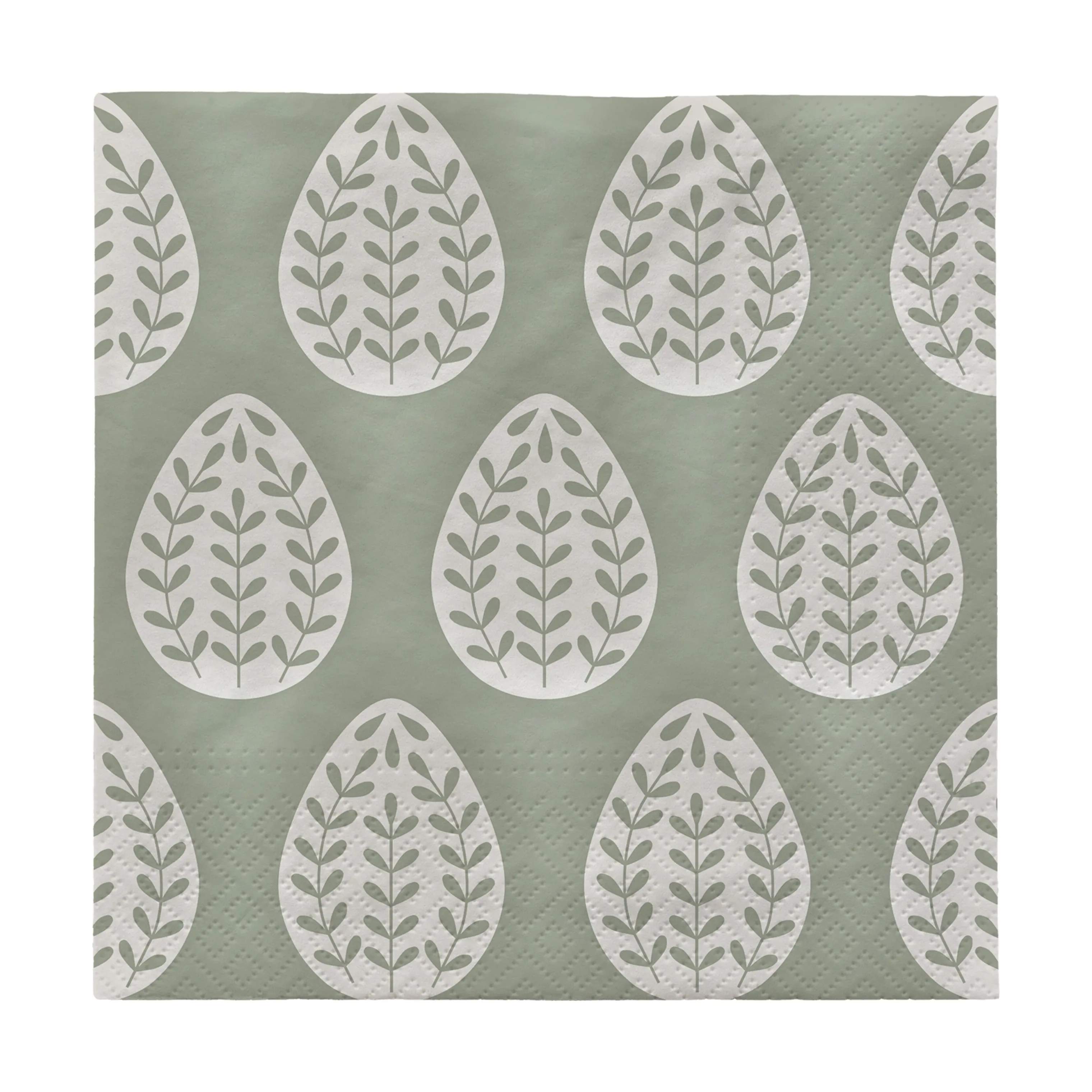 Broste Copenhagen Papirservietter Egga Papirserviet i Grøn, 1