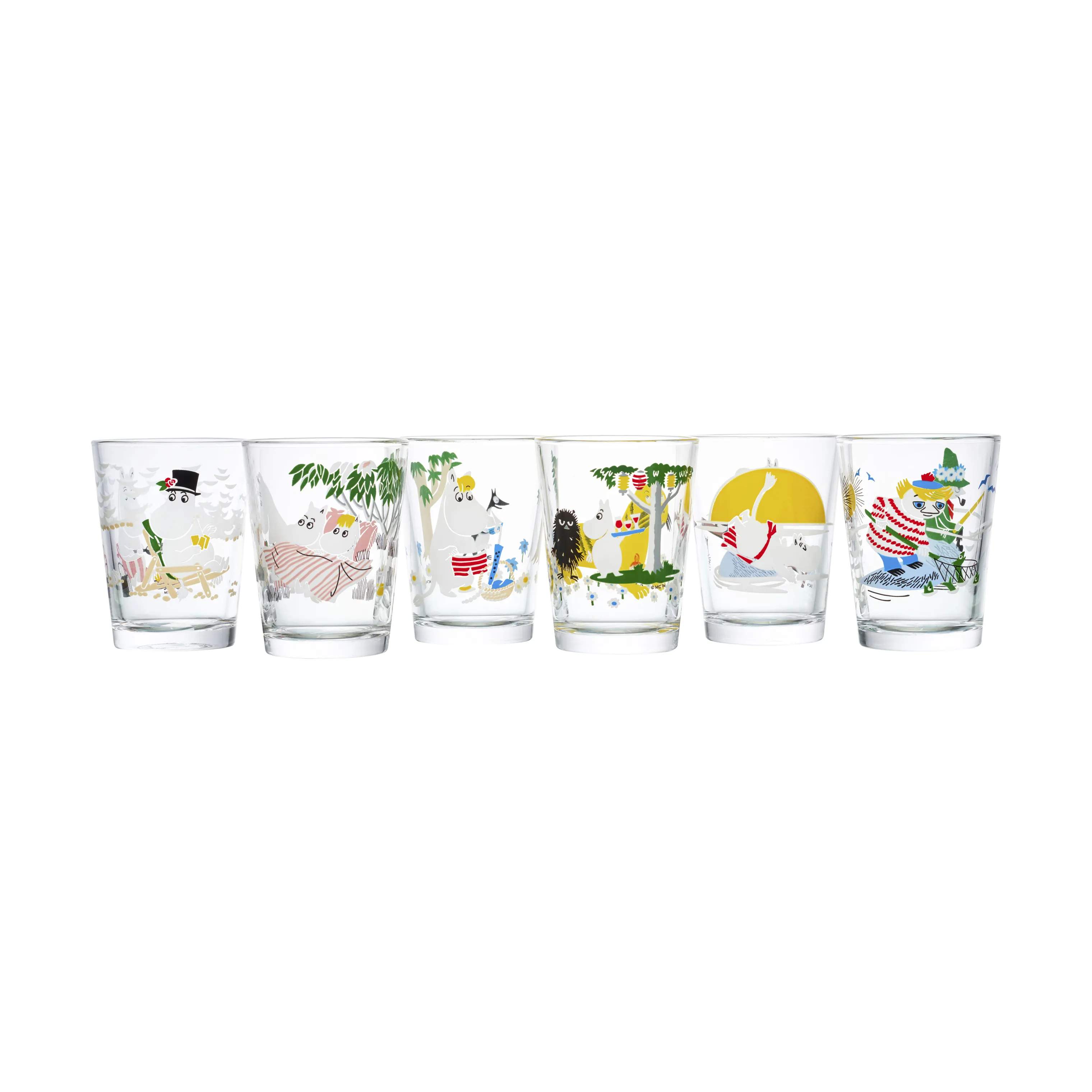 Moomin Arabia Vandglas Moomin Iittala Moomin x Iittala Drikkeglas - Afslapning i Multifarvet, 3