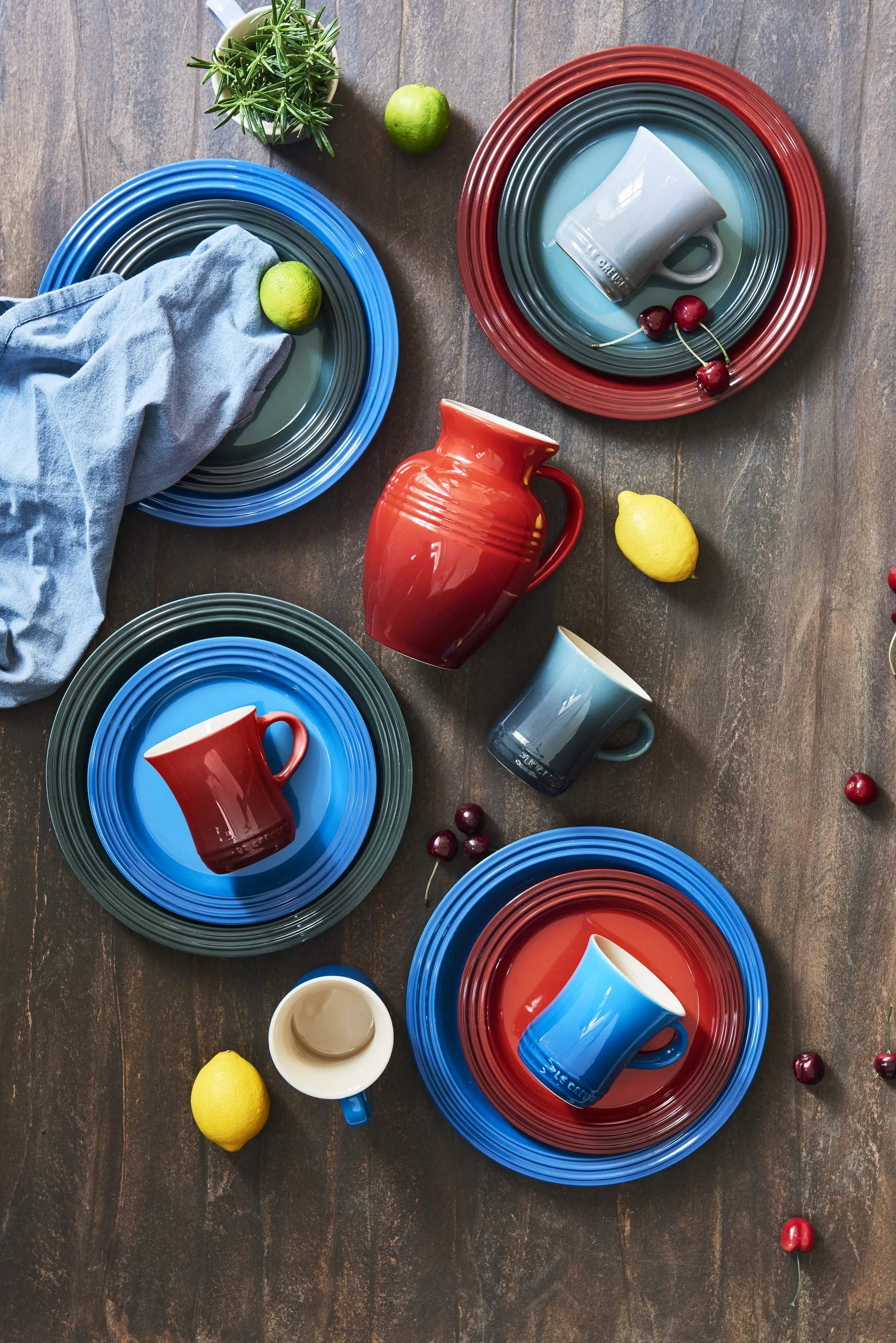 Le Creuset Middagstallerkener Signature Middagstallerken i Cerise, 27 cm, 2