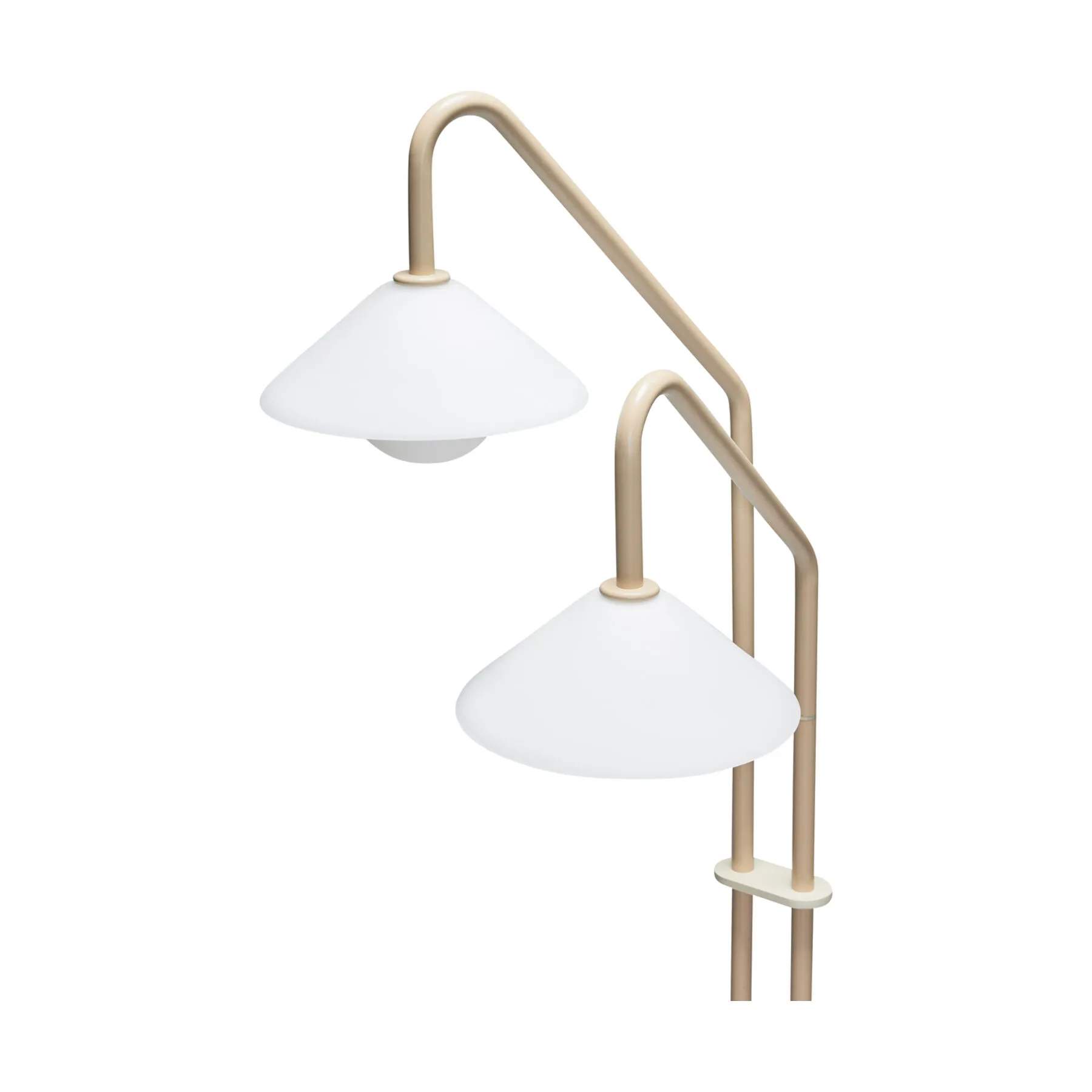Hübsch Gulvlamper Como Gulvlampe i Beige/Hvid, 4