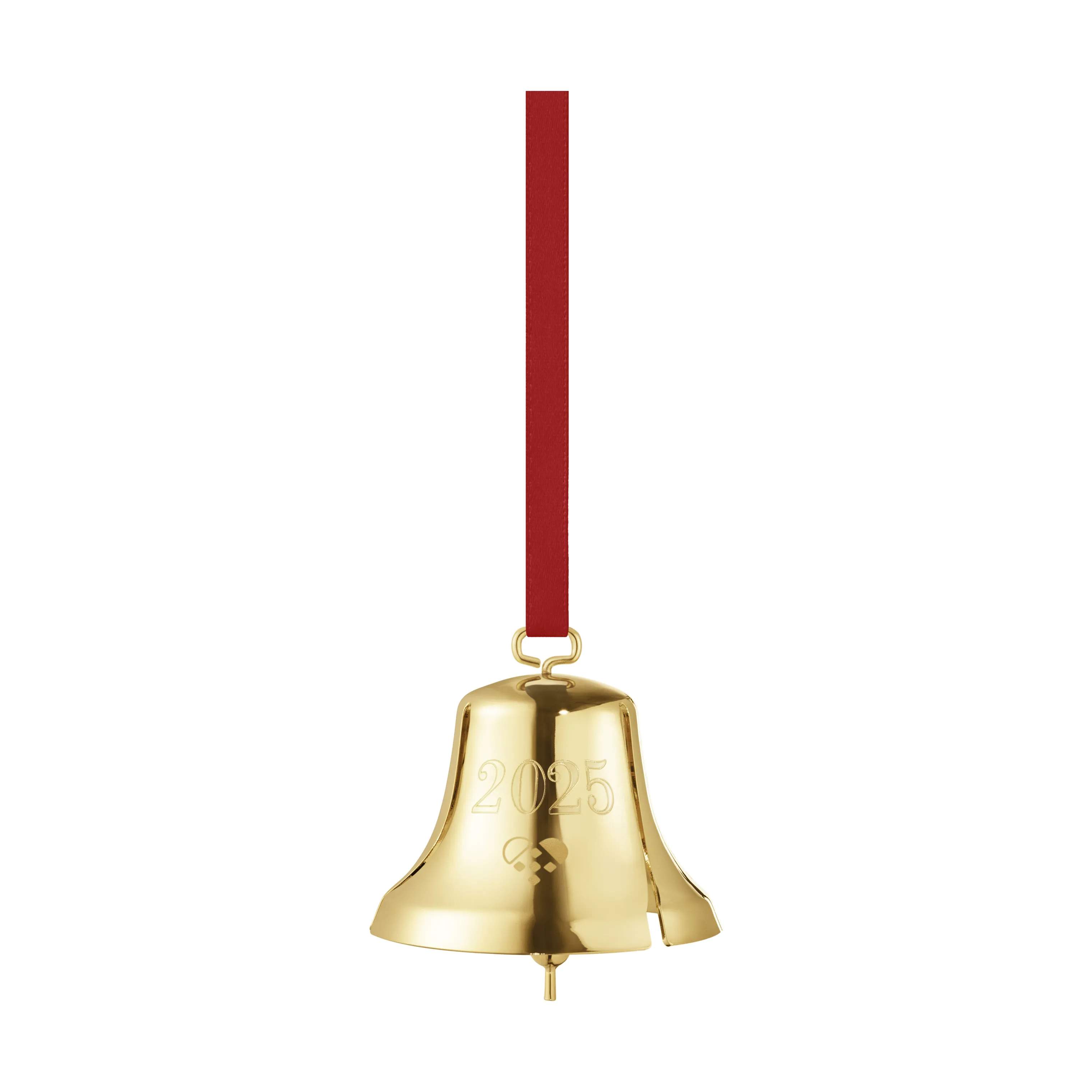 CC 2025 Juleornament - Klokke, guld, large