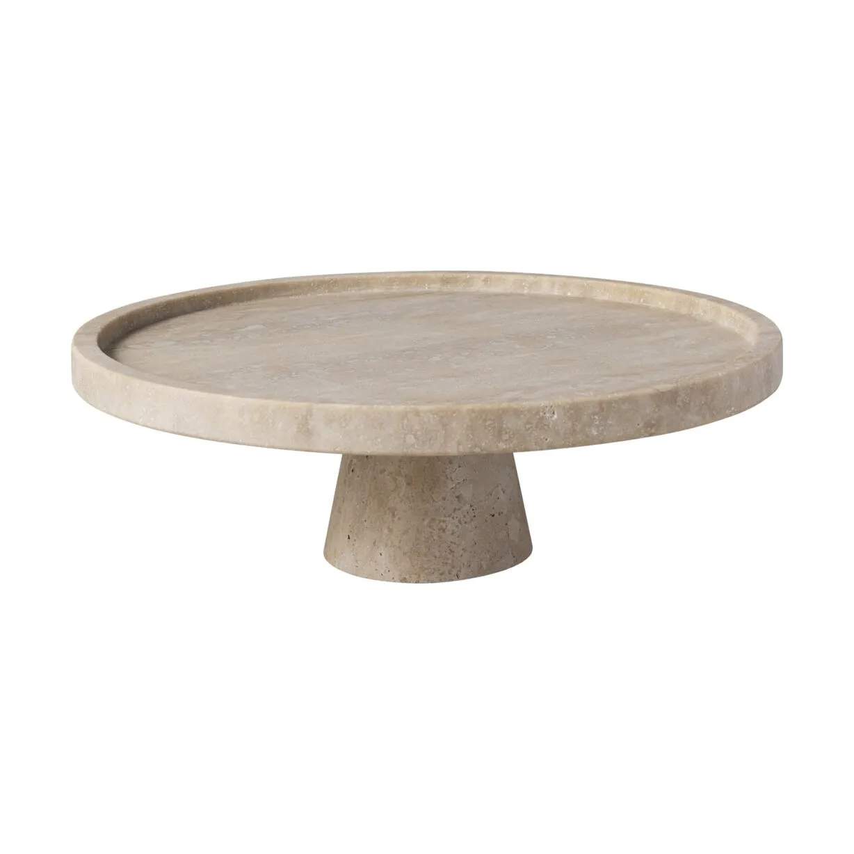 Manufacture Travertine Kagefad, beige, large