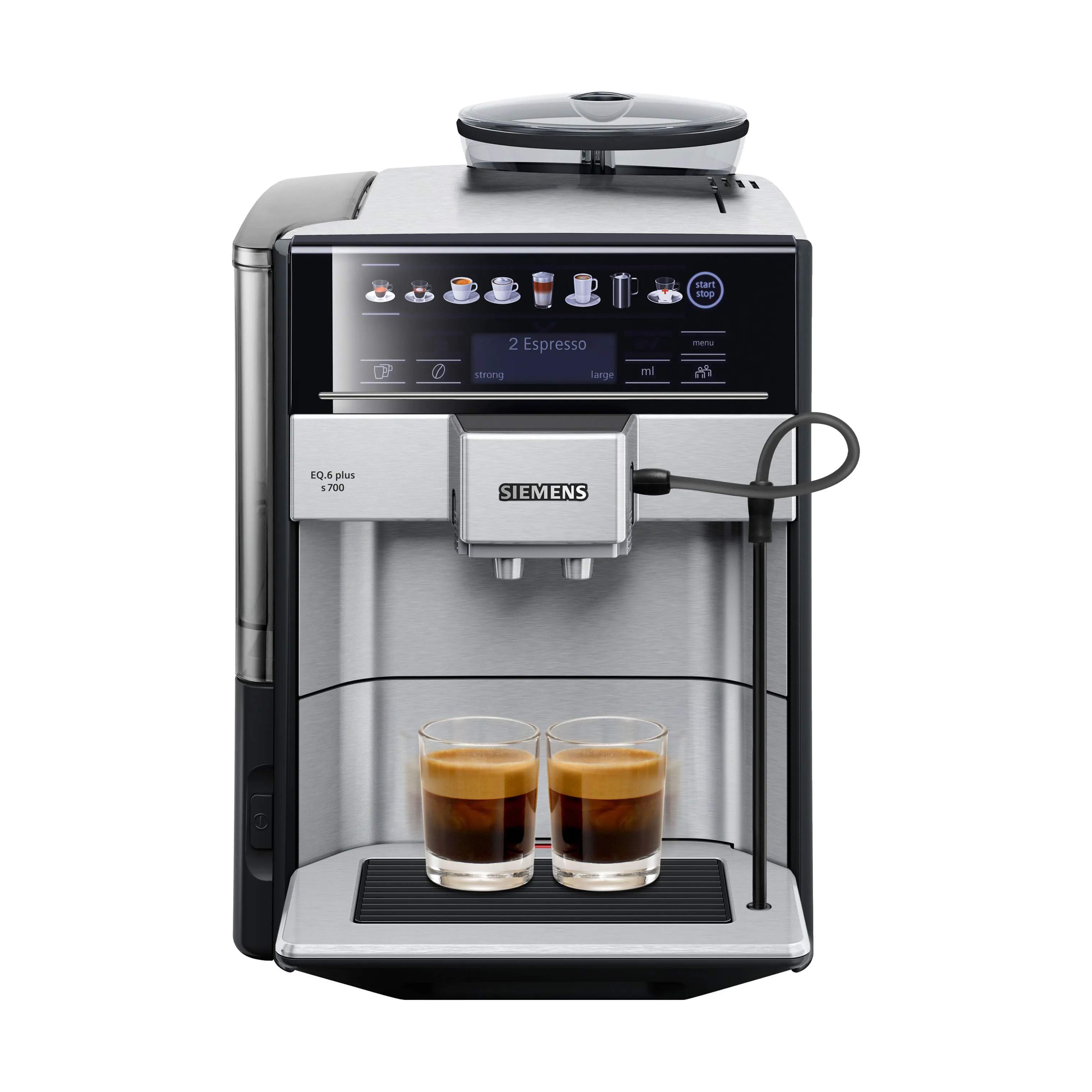 EQ6 Plus Espressomaskine, sort m. rust, large