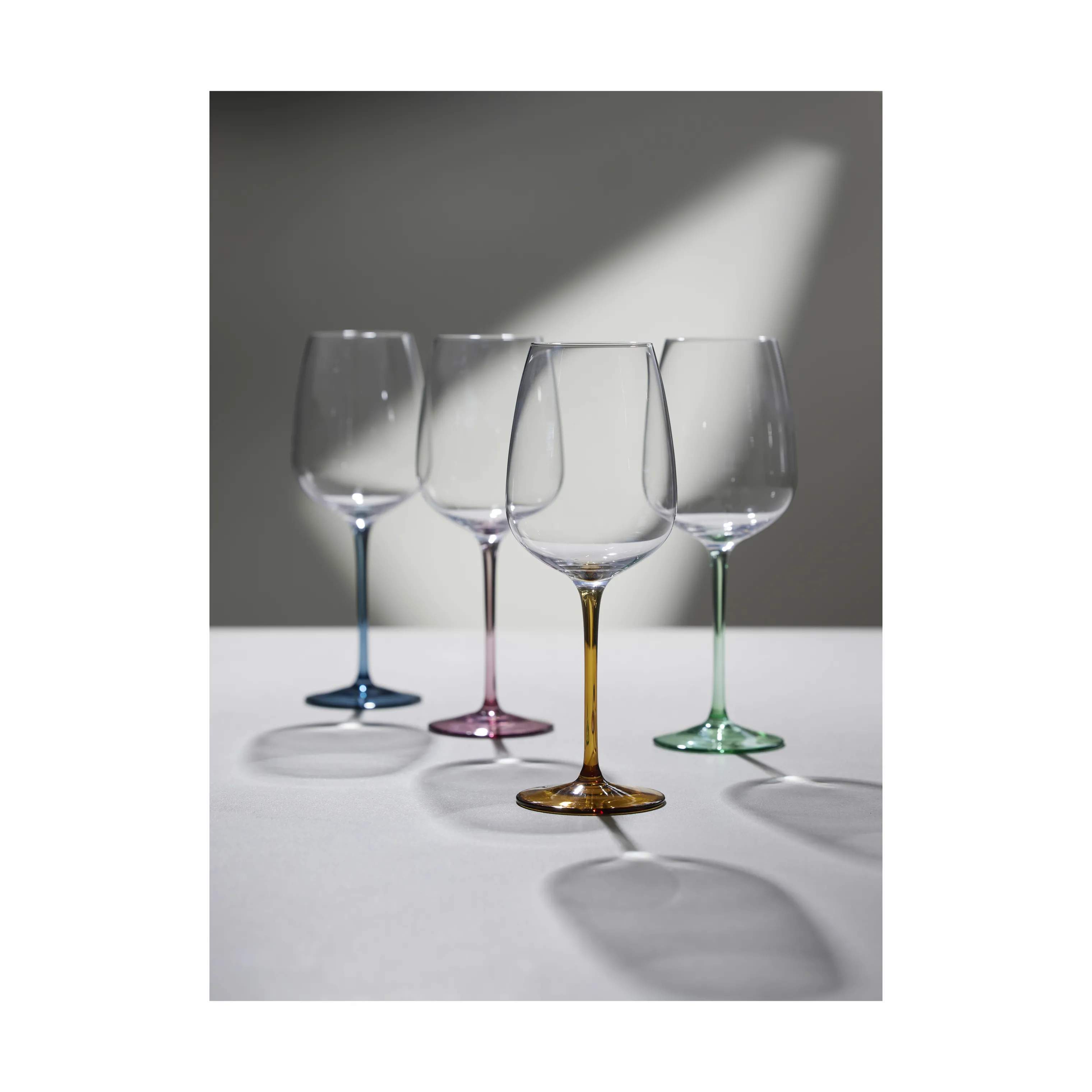 Lyngby Glas Hvidvinsglas Vienna Vinglas - 4 stk. i Amber, 5