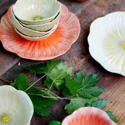 ByOn Frokosttallerkener Poppy Tallerken i Beige, 4