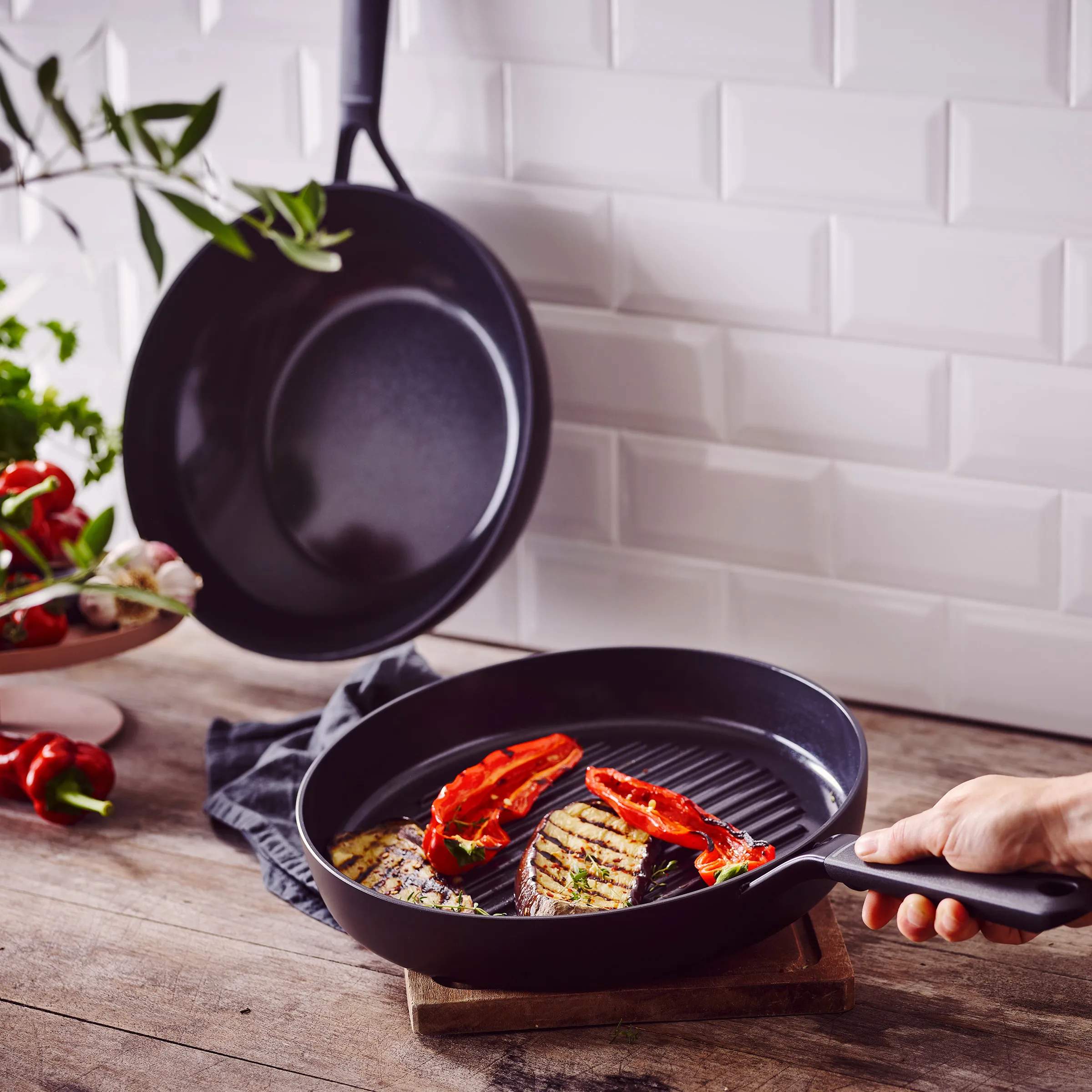 Greenpan Grillpander Smartshape Smart Collection Grillpande i Sort, 5