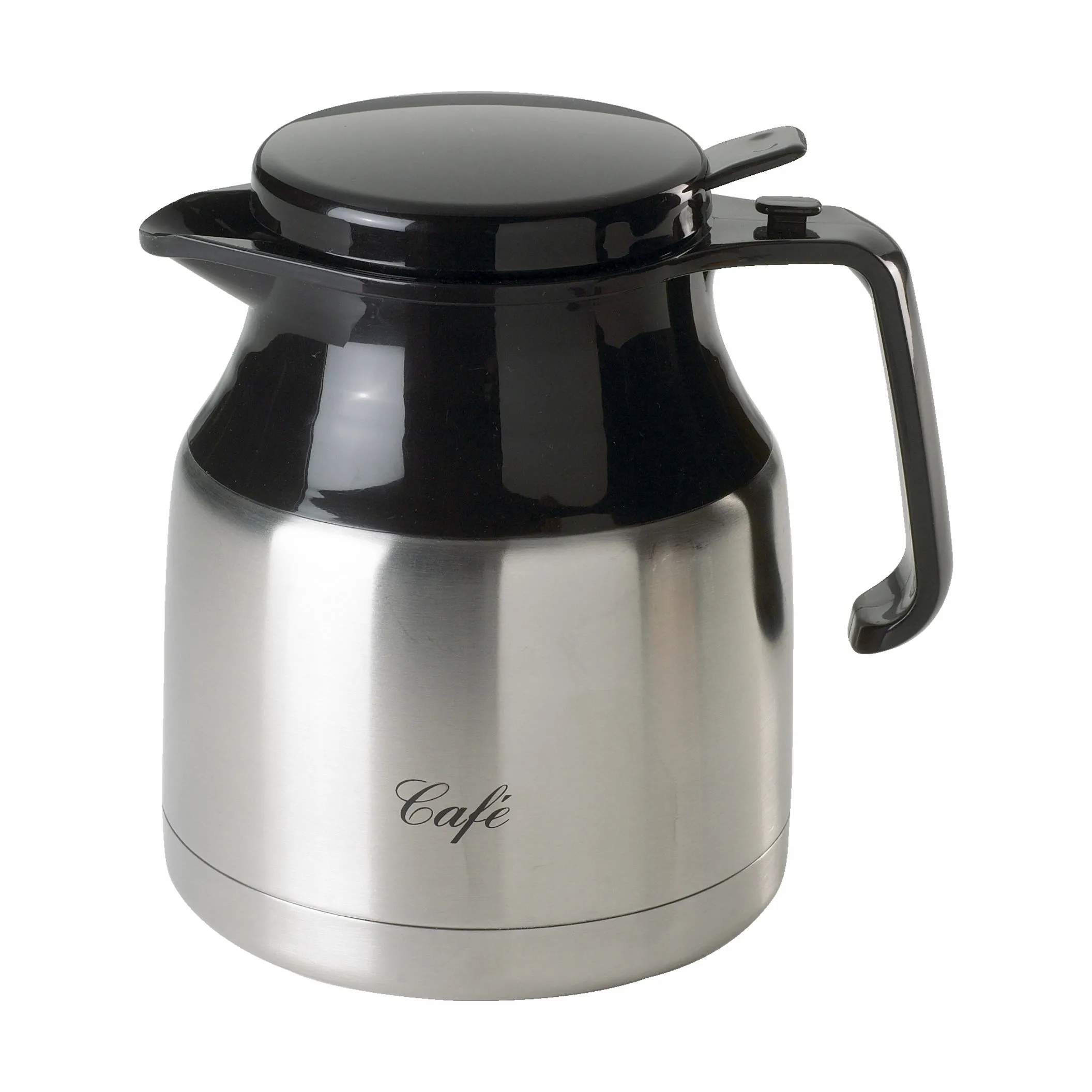 Termokande - Café, sort/stål, large