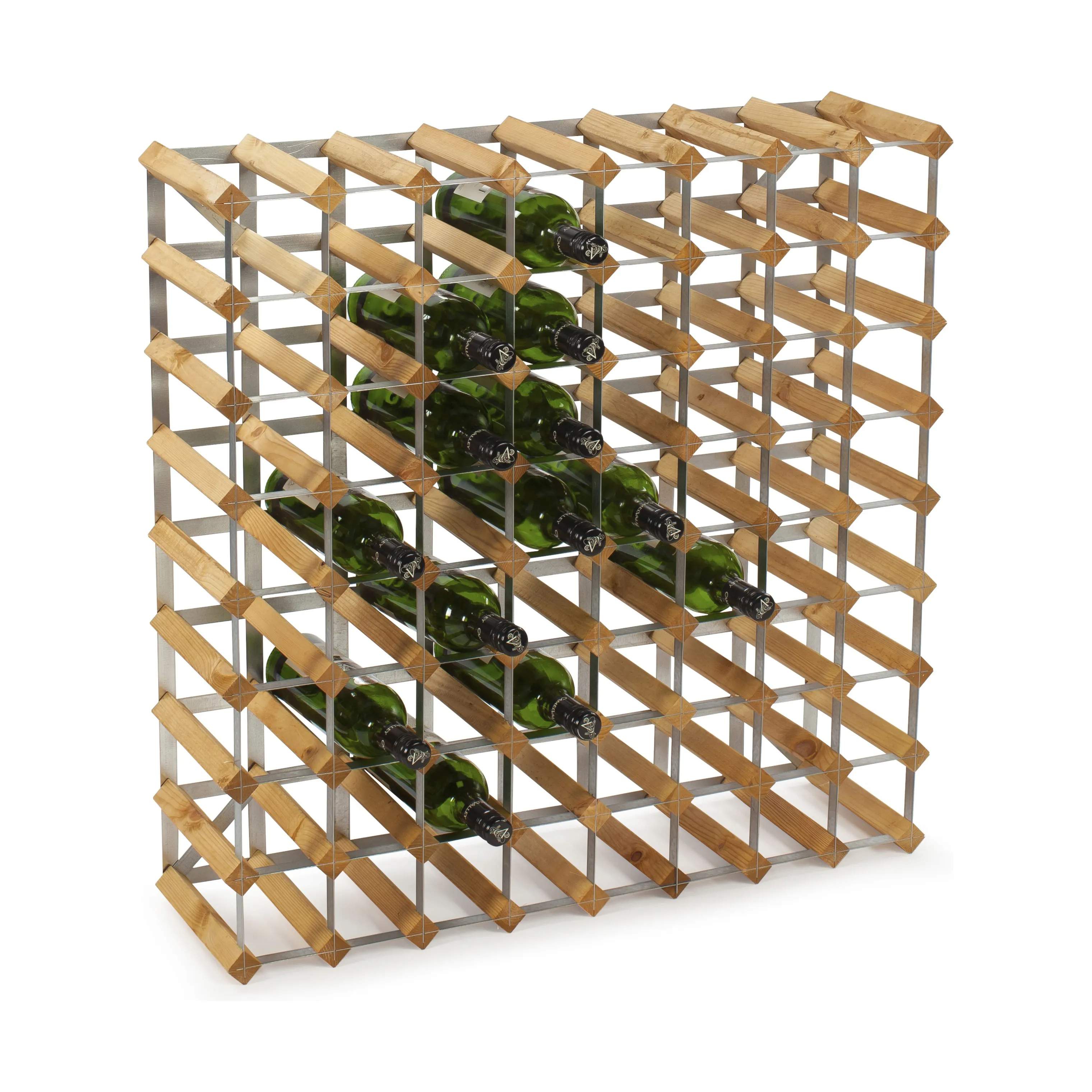 Traditional Wine Racks Vinreoler Vinreol i Lys eg, 72 flasker, 1