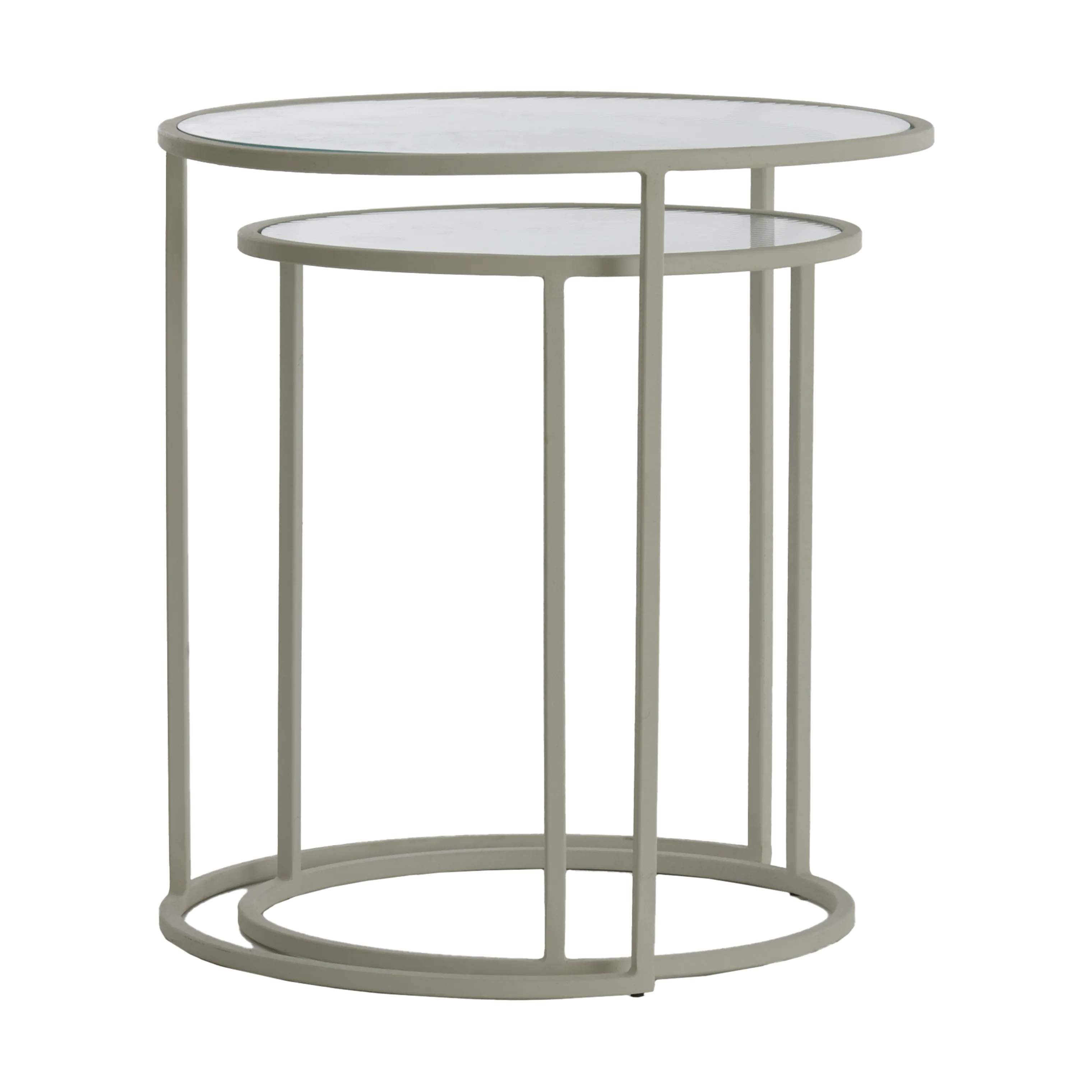 Present Time Sideborde Talca Sidebord - 2 stk. i Creme, 4
