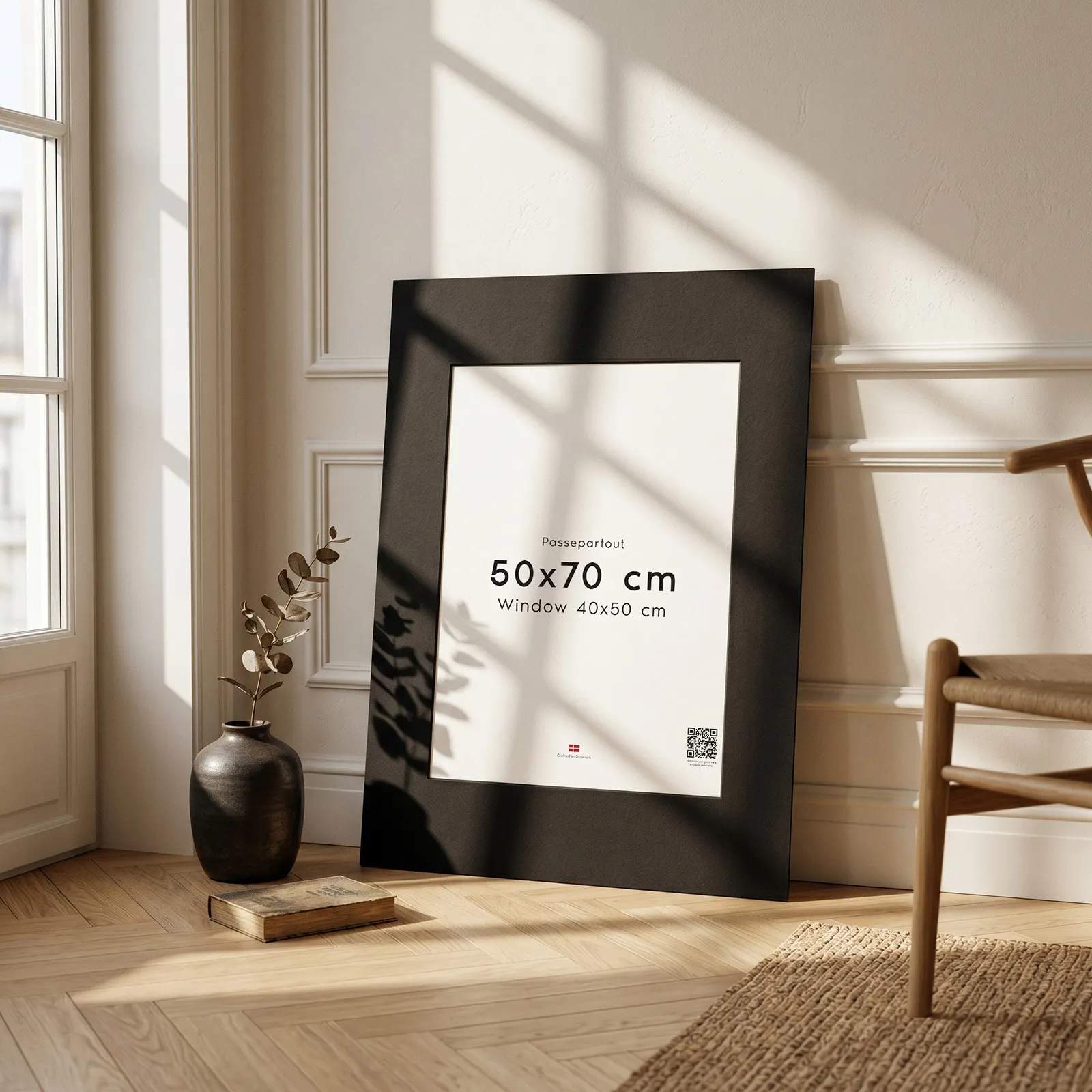 Poster&Frame Plakater Passepartout i Sort, B50 x L70 cm, 2