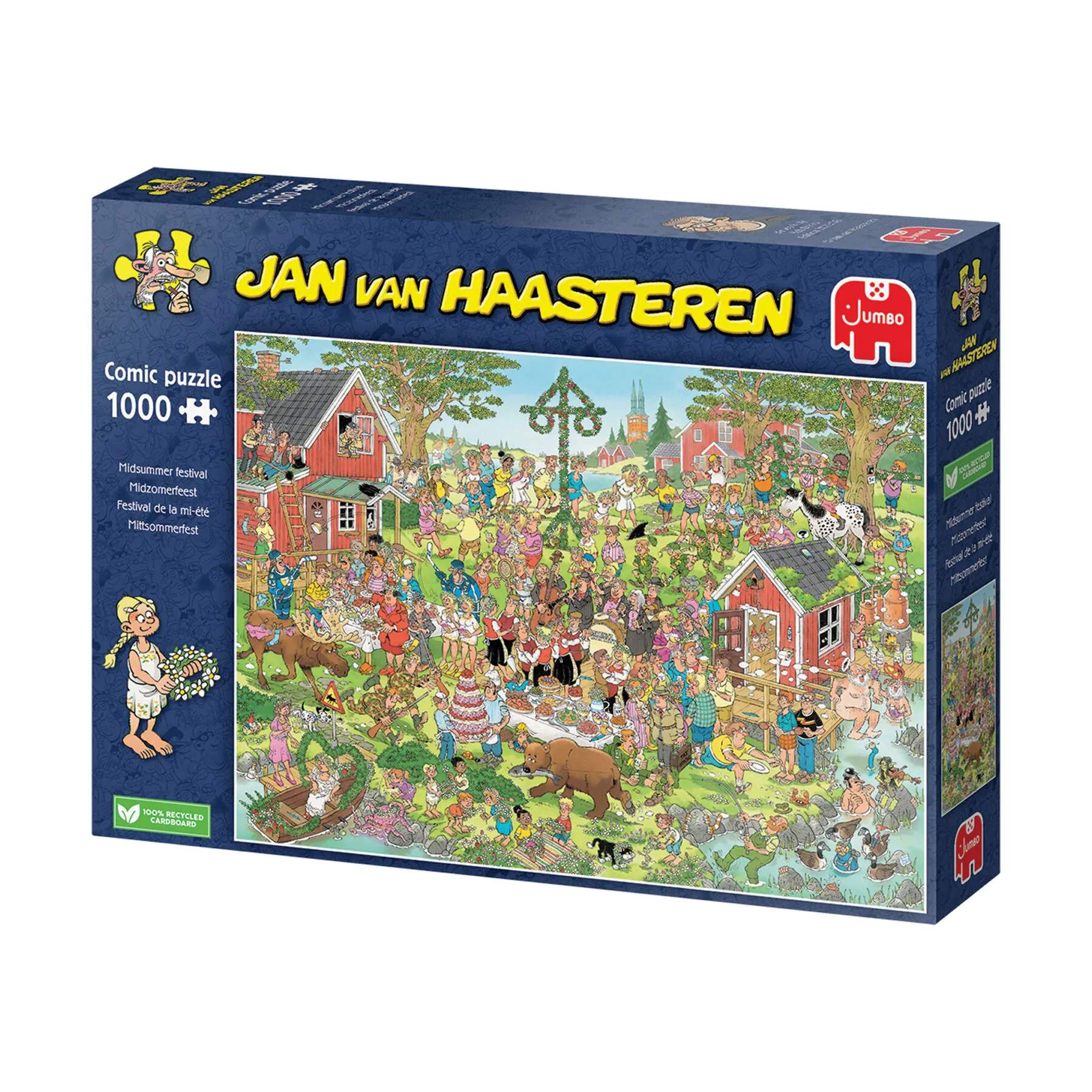 Spilbræt Puslespil Jan Van Haasteren Puzzle Jan van Haasteren Puslespil - Midsummer Festival i Midsummer Festival, 2