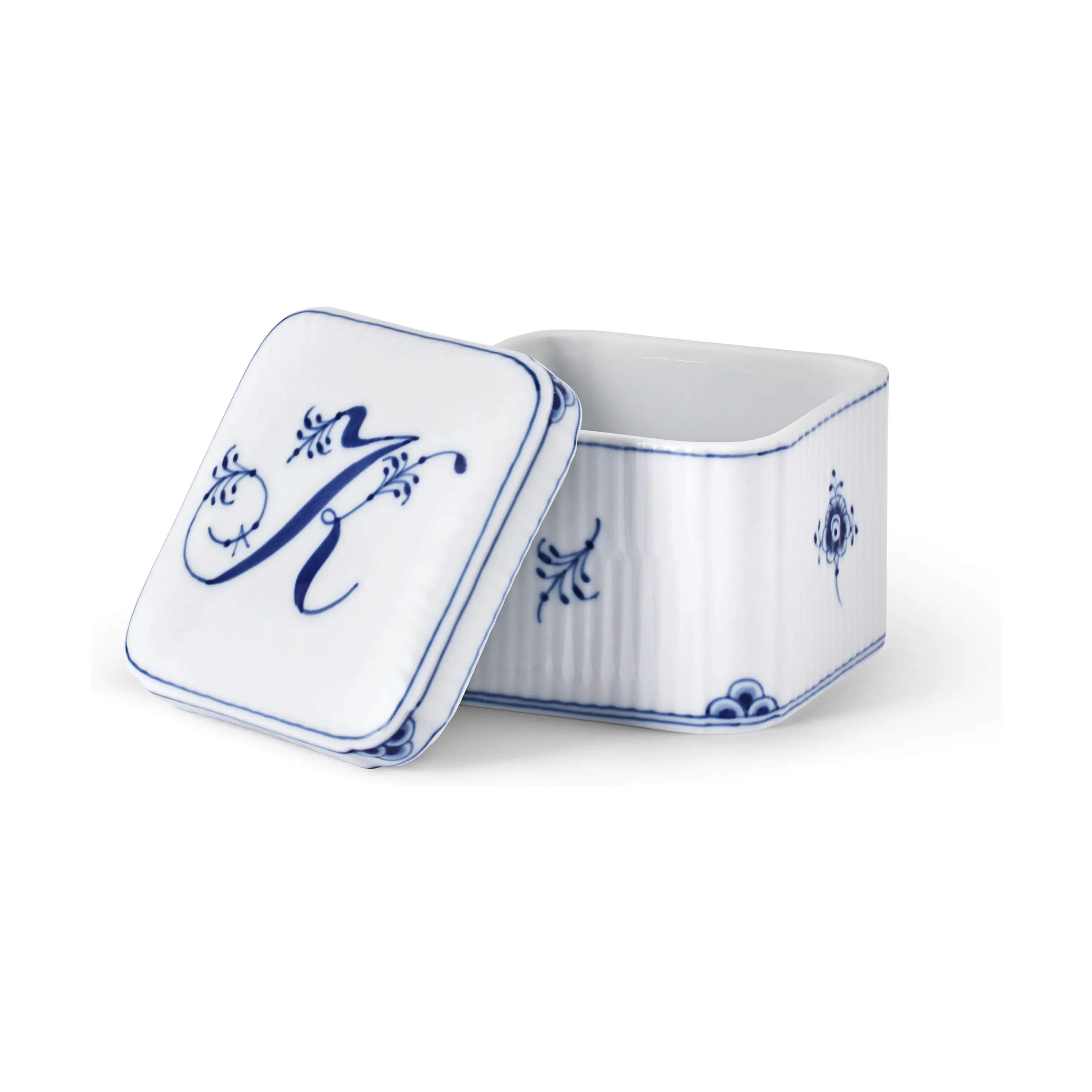 Alfabet Bonbonniere - K, hvid, large