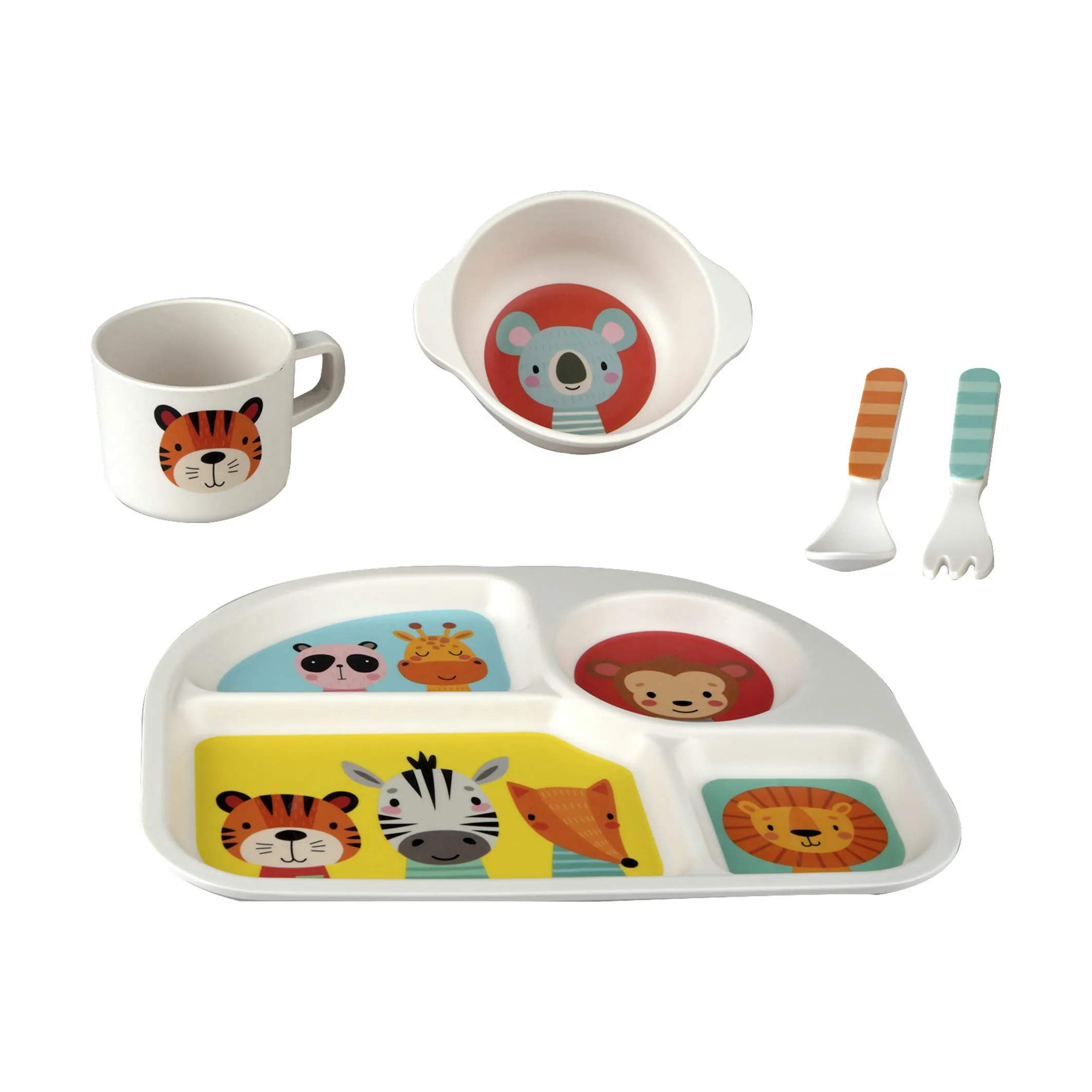 Barbo Toys Spisesæt Bobo Spisesæt -  5 dele i Dyrevenner, 2