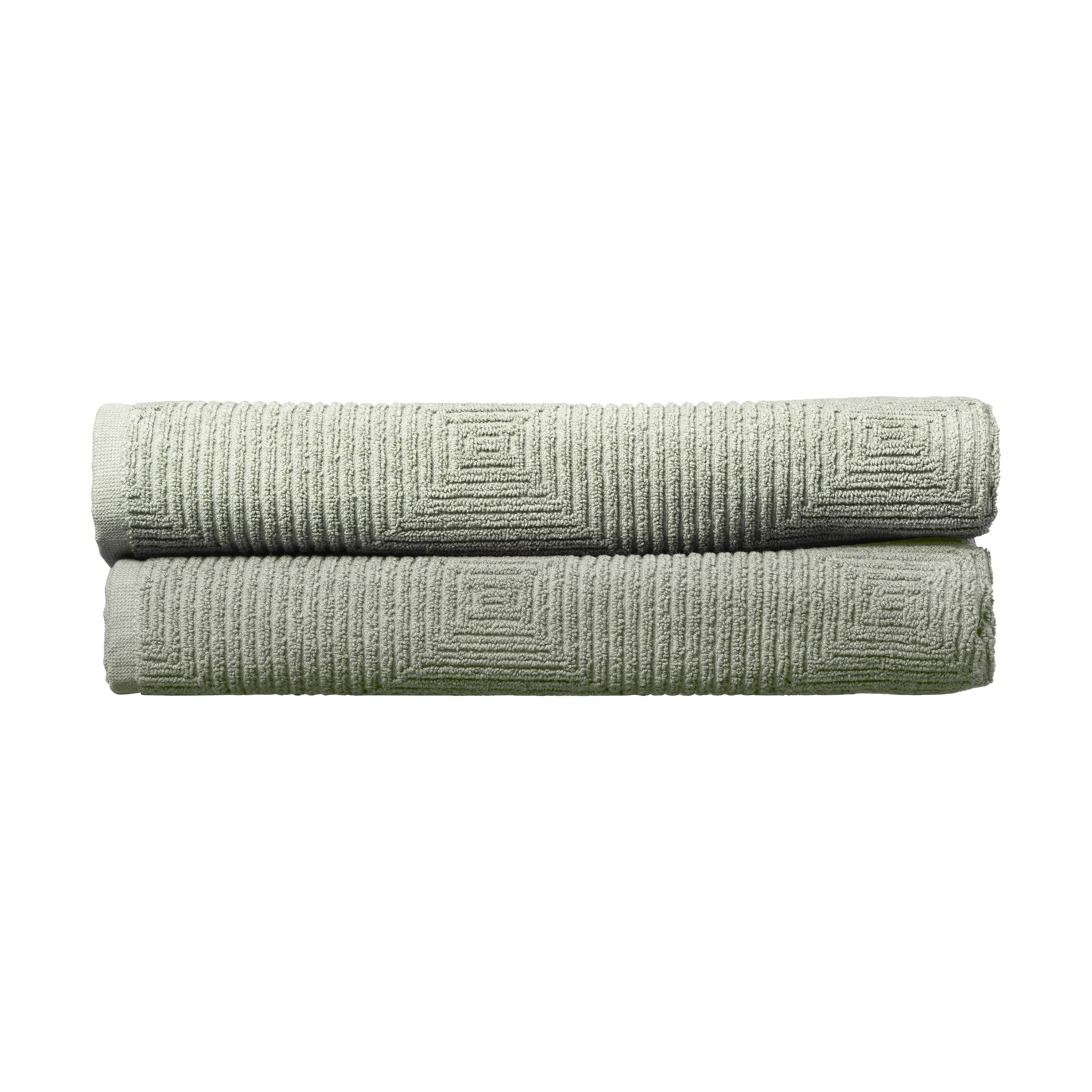 FDB Møbler Håndklæder R33 Kirkeby Håndklæde - 2 stk. i Sea, B70 x L140 cm, 4