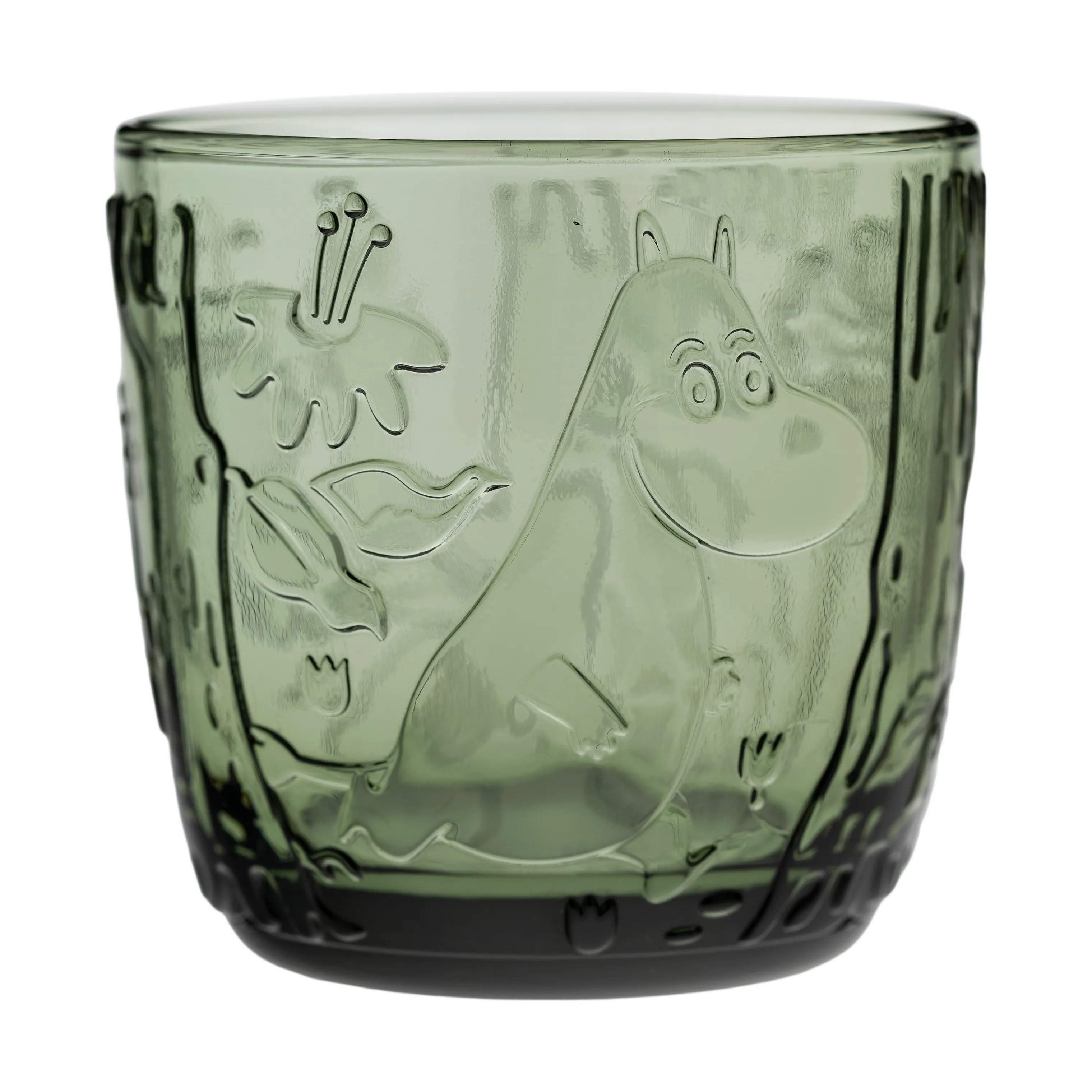 Moomin Arabia Vandglas Moomin Iittala Moomin x Iittala Vandglas - Hattifnatterne - 2 stk. i Pine Green, 2