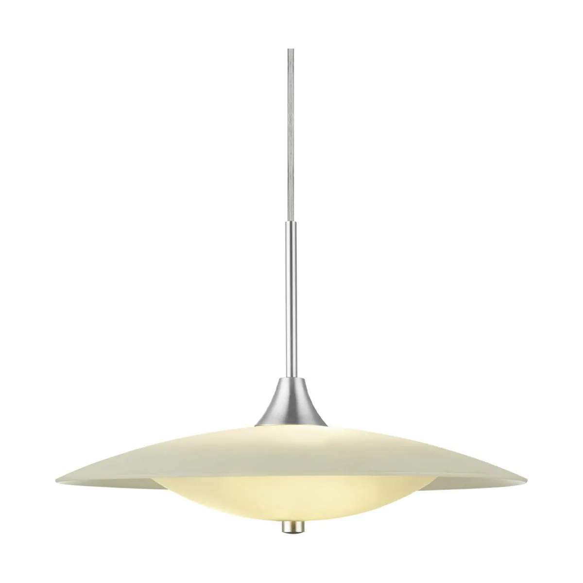 Baroni Pendel, opal/aluminium, large