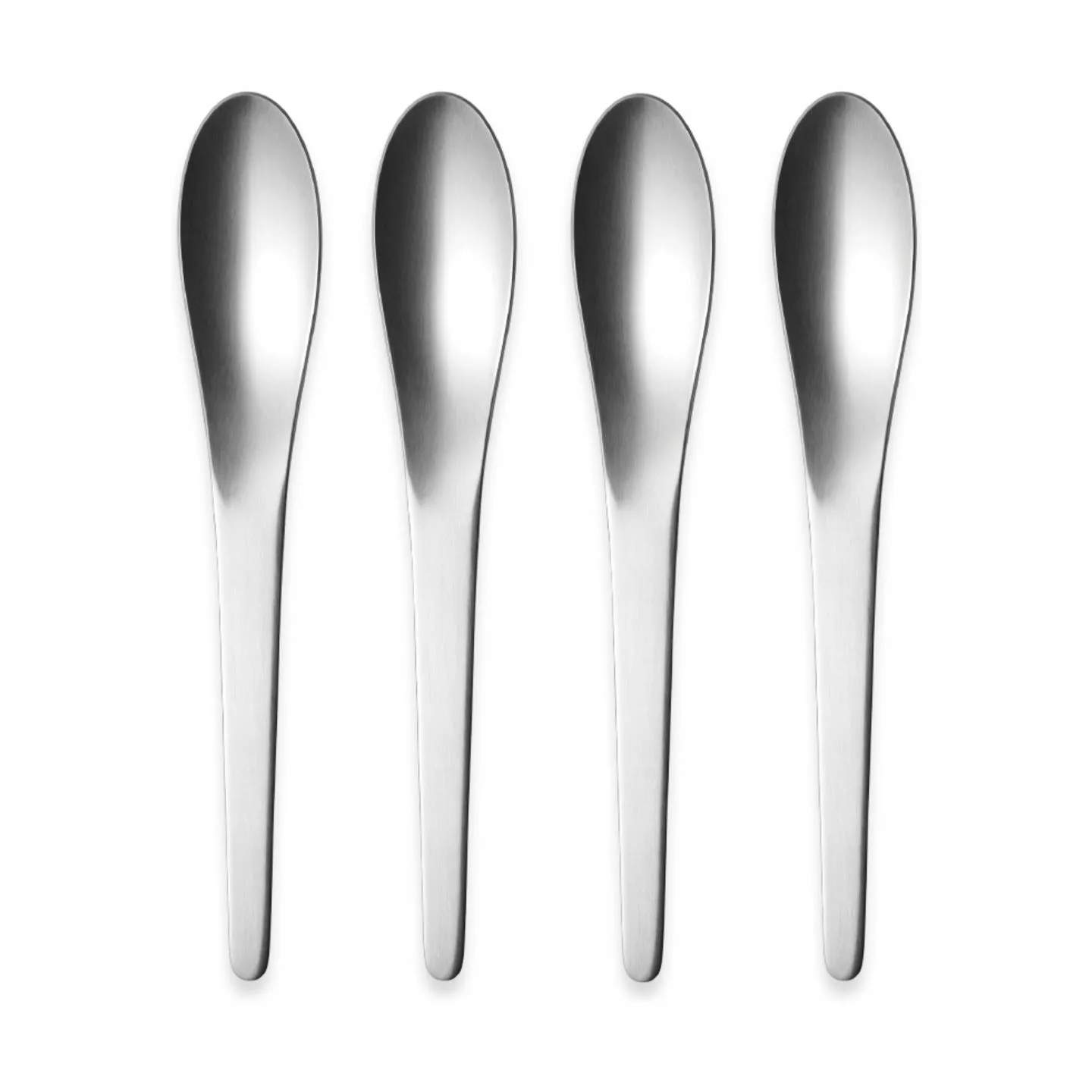 Georg Jensen Dessertskeer Arne Jacobsen Dessertske Mat - 4 stk. i Sølvfarvet, 1