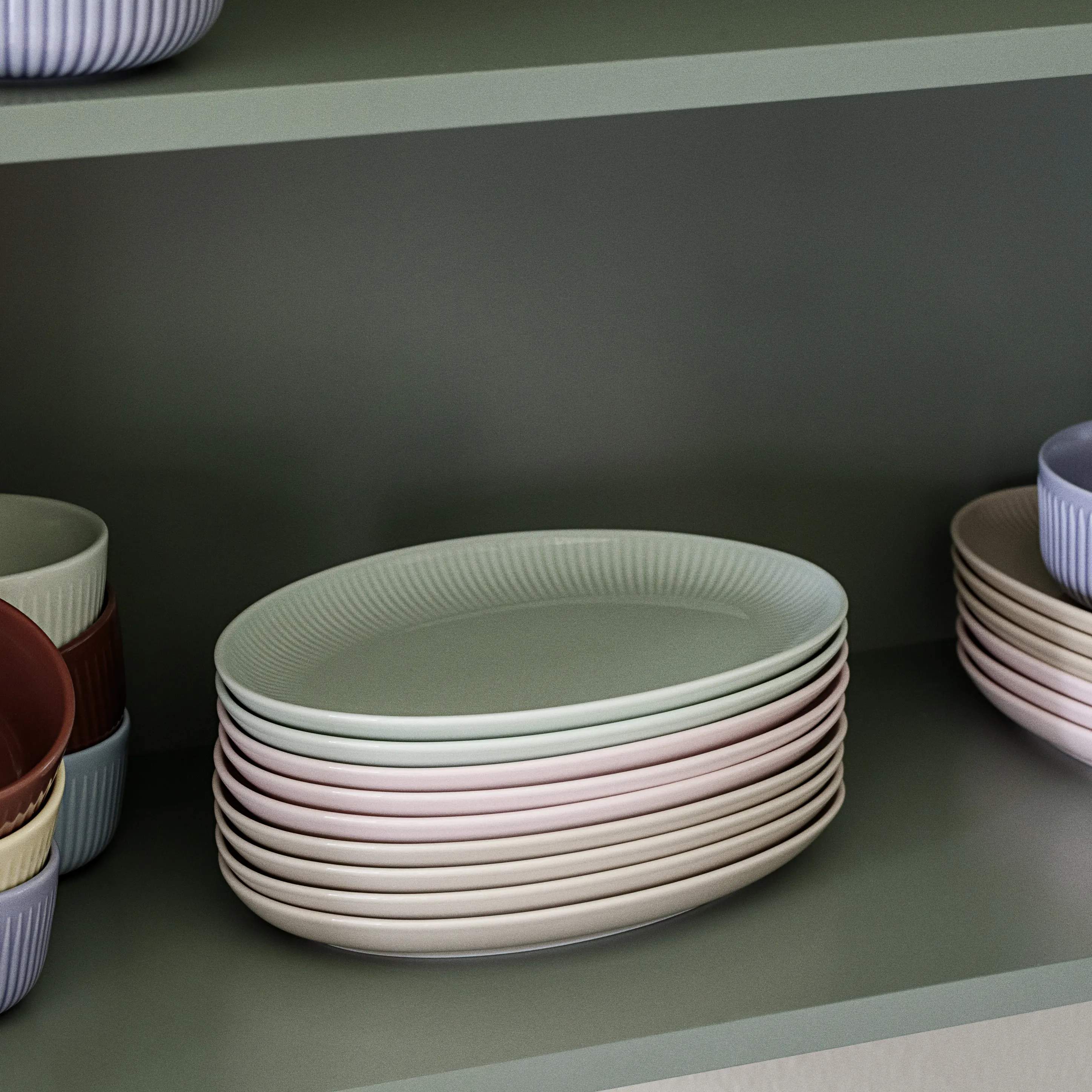 Eva Trio Frokosttallerkener Legio Nova Palette Oval Tallerken i Lyserød, 3