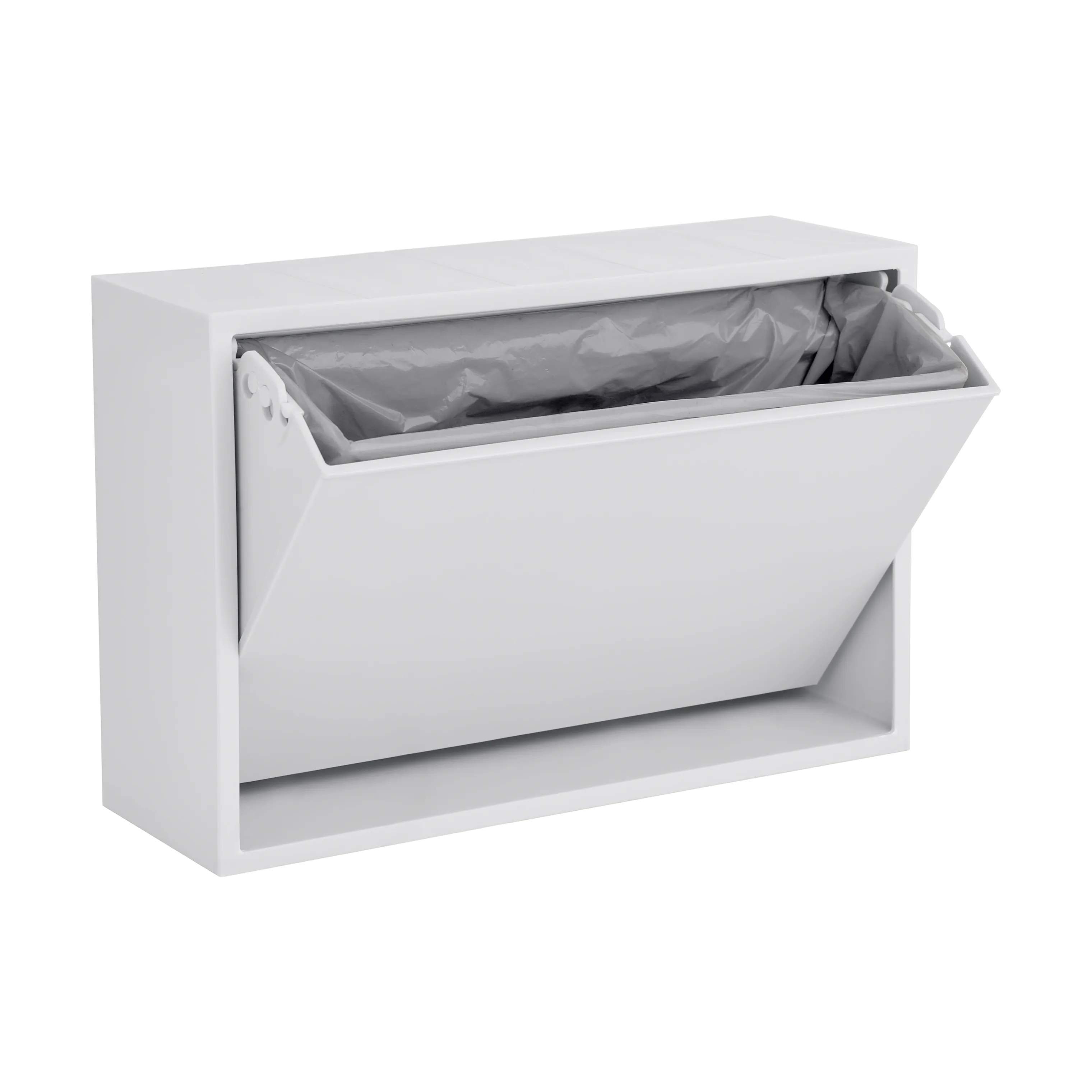 ReCollector Toiletspande Væghængt Toiletspand i Briliant White, 3