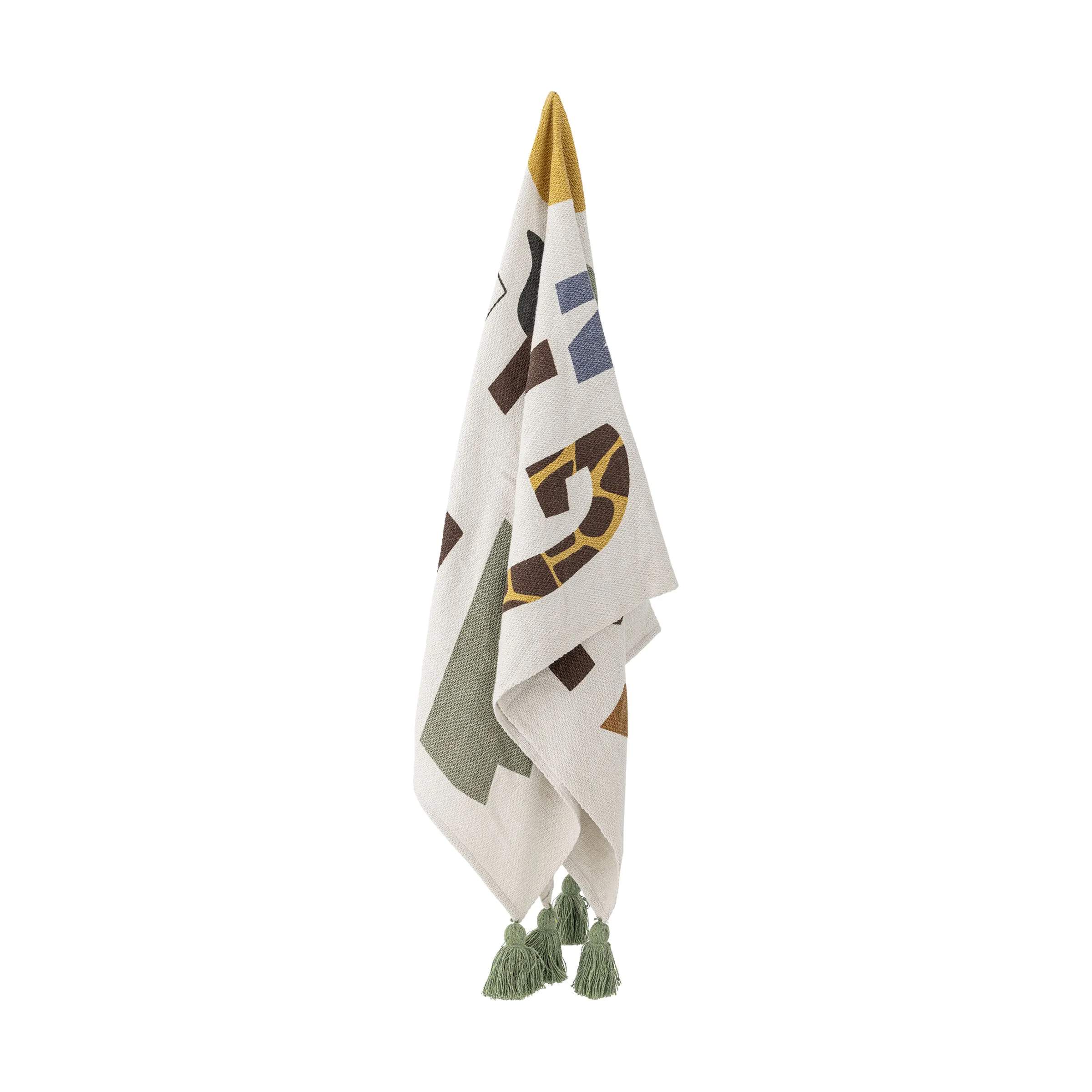 Bloomingville Mini Plaider Memmo Plaid i Natur, 4