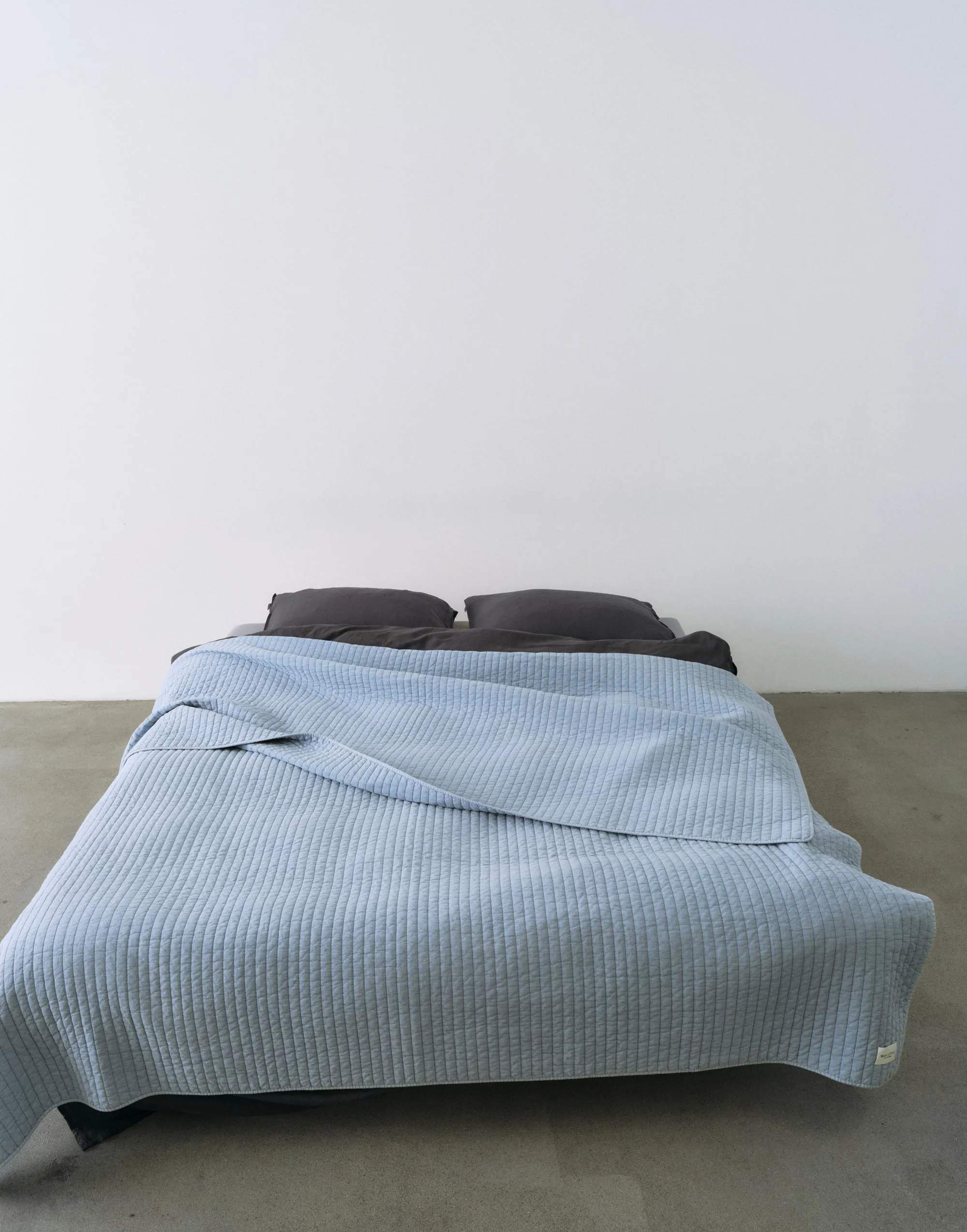 Marc O'Polo Plaider Bodine Plaid i Pudderblå, B180 x L265 cm, 3