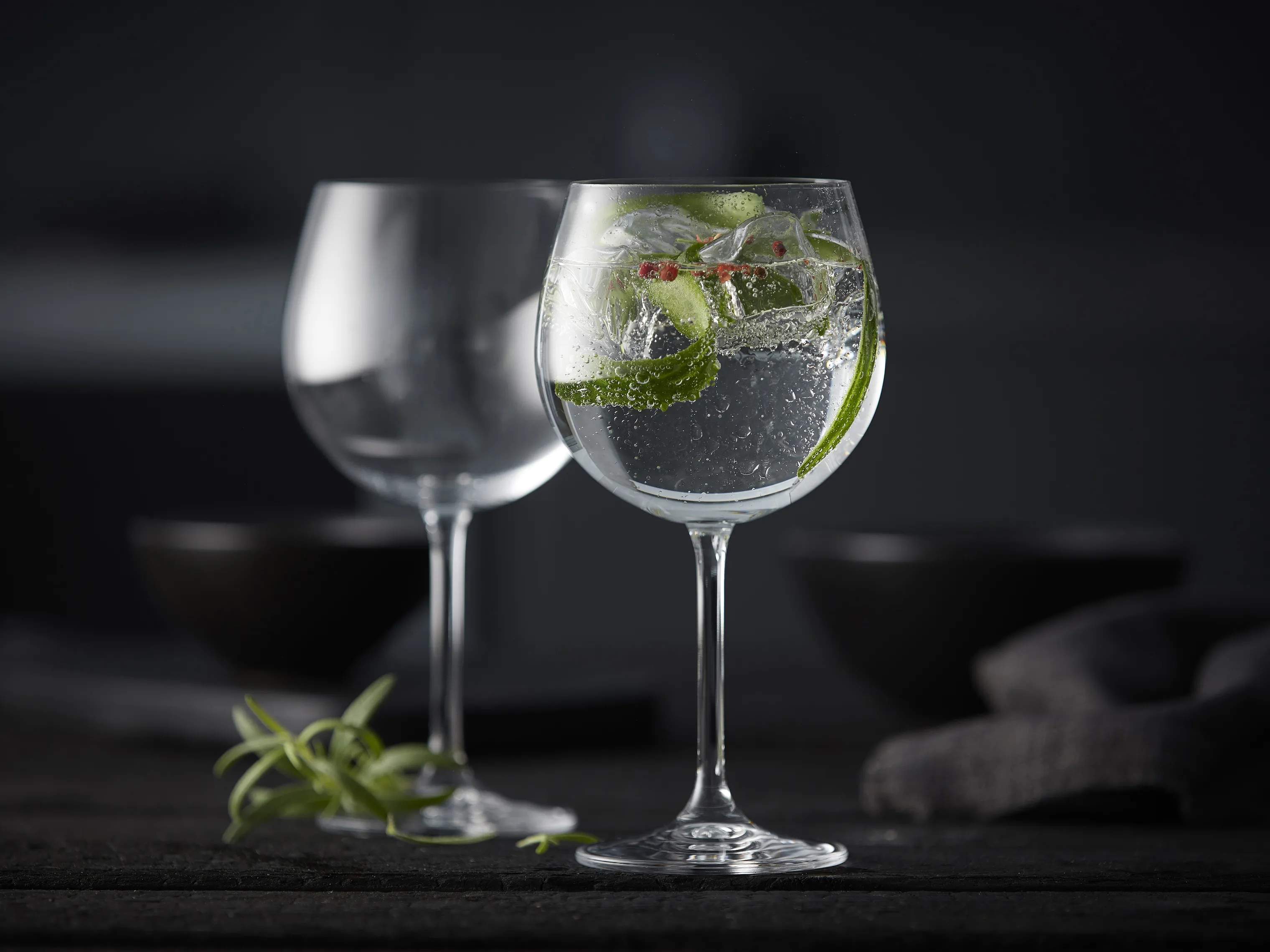Lyngby Glas Ginglas Juvel Gin & Tonic Glas - 4 stk. i Klar, 2