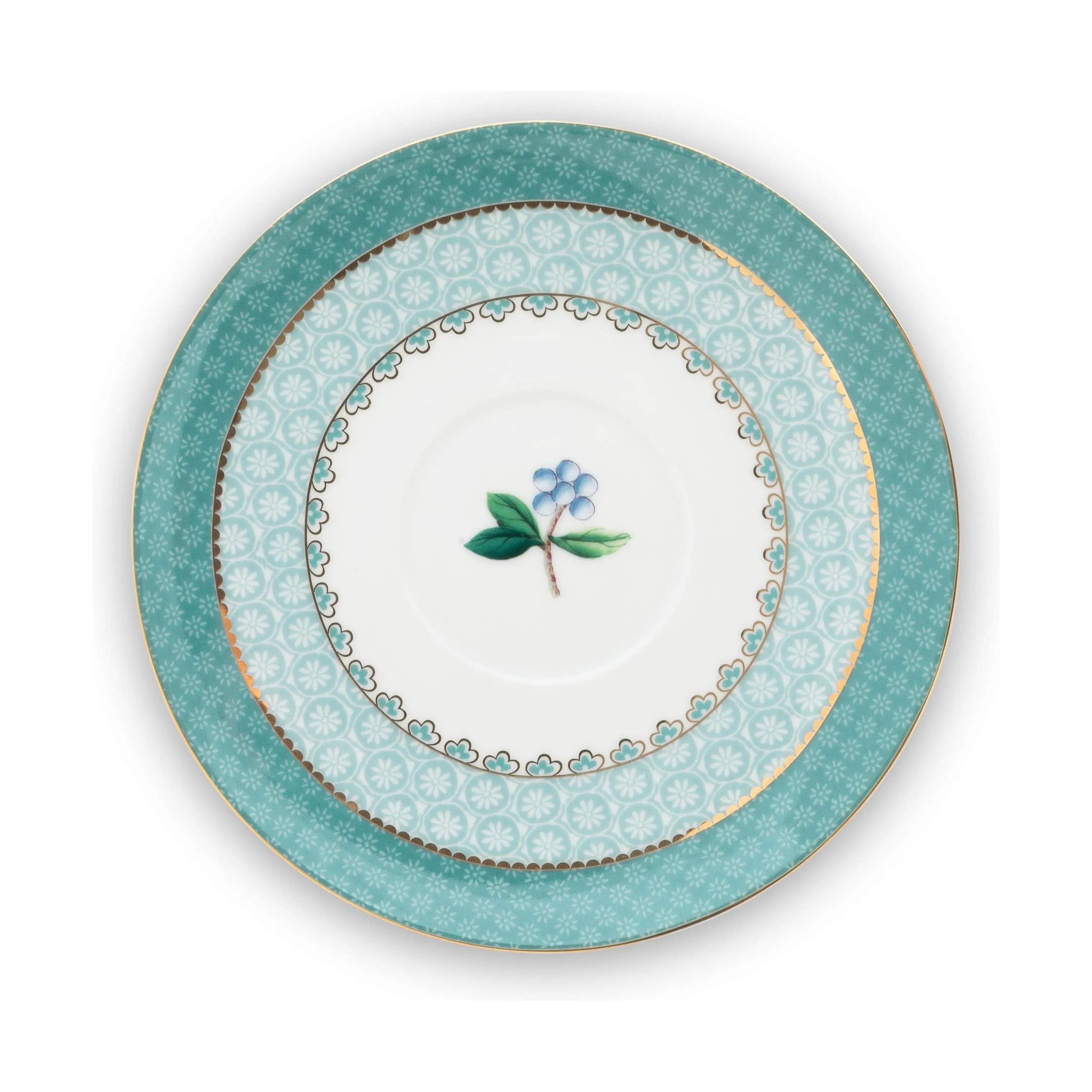 PIP Studio Krus og kopper med hank Blushing Birds Kop m. underkop i Blue, 4