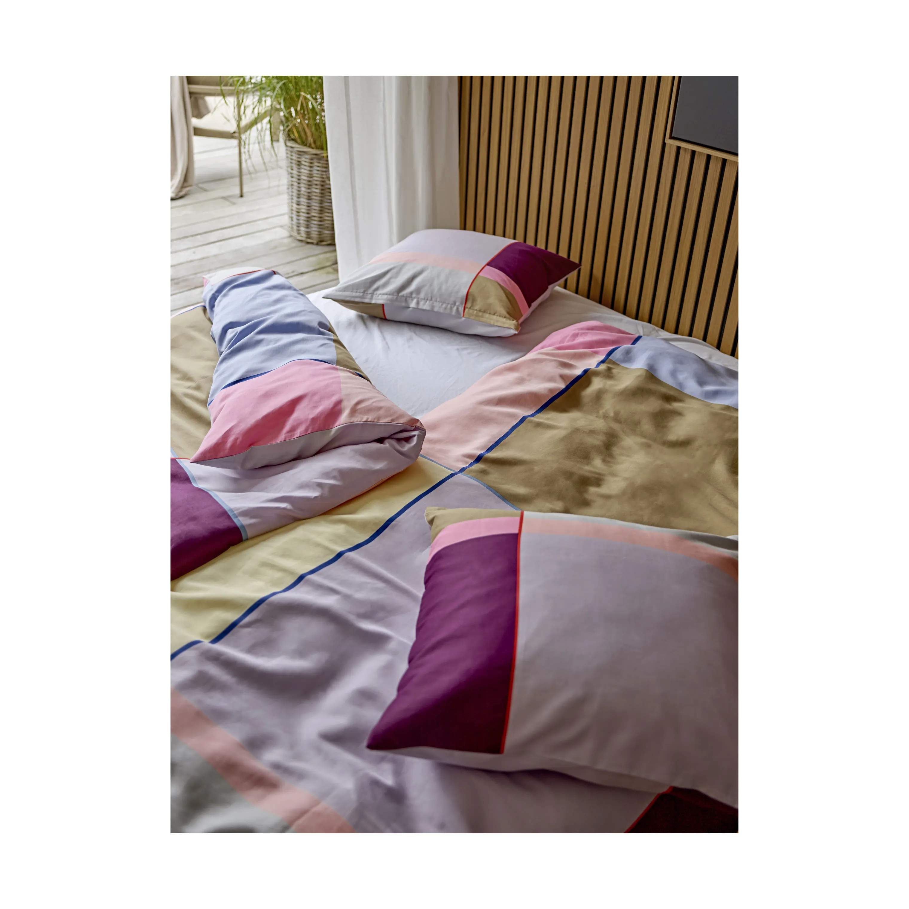 Södahl Sengetøj Colour Block Colour Sengetøj i Lilla, B140 x L200 cm, 3