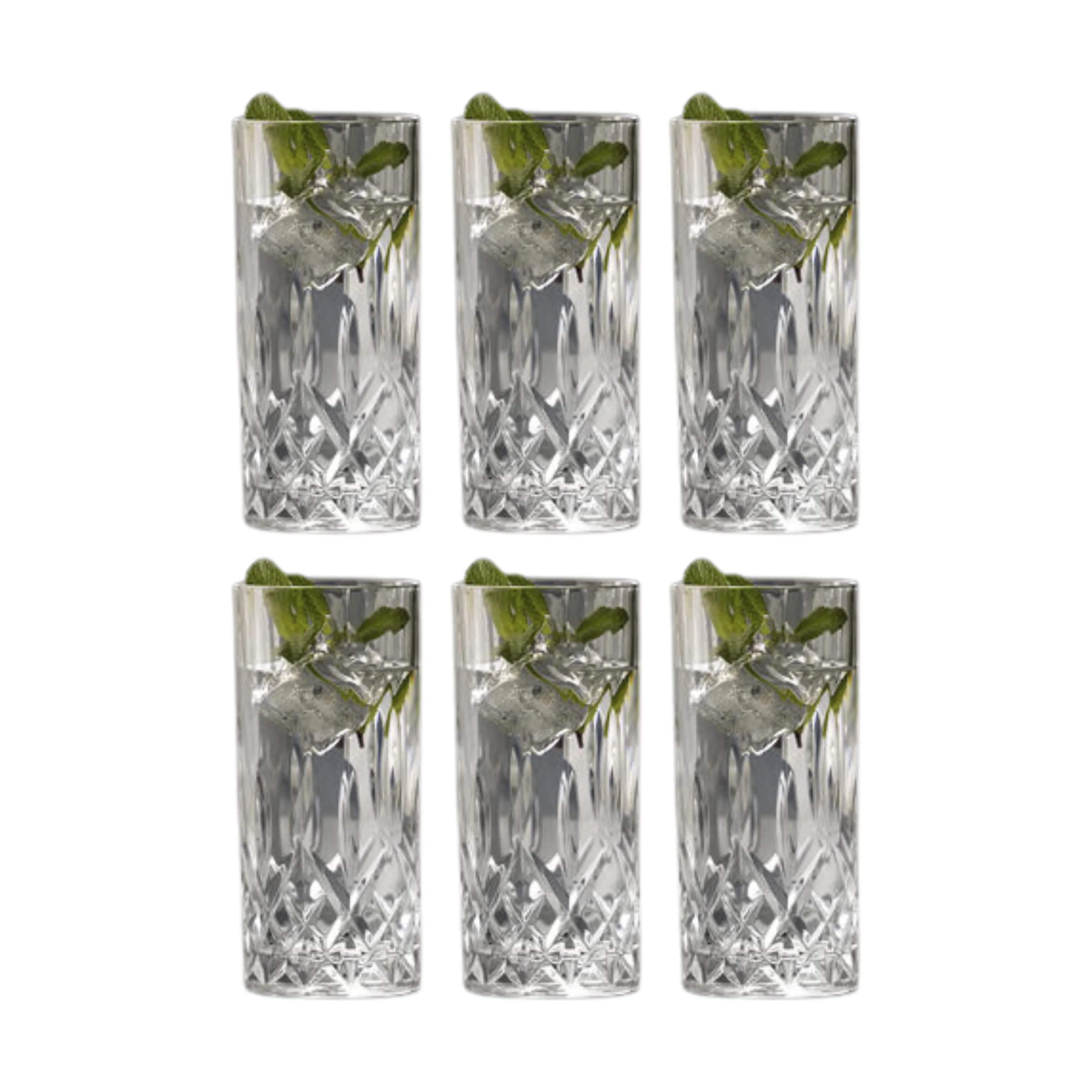 Highball glas - 6 stk., klar, large