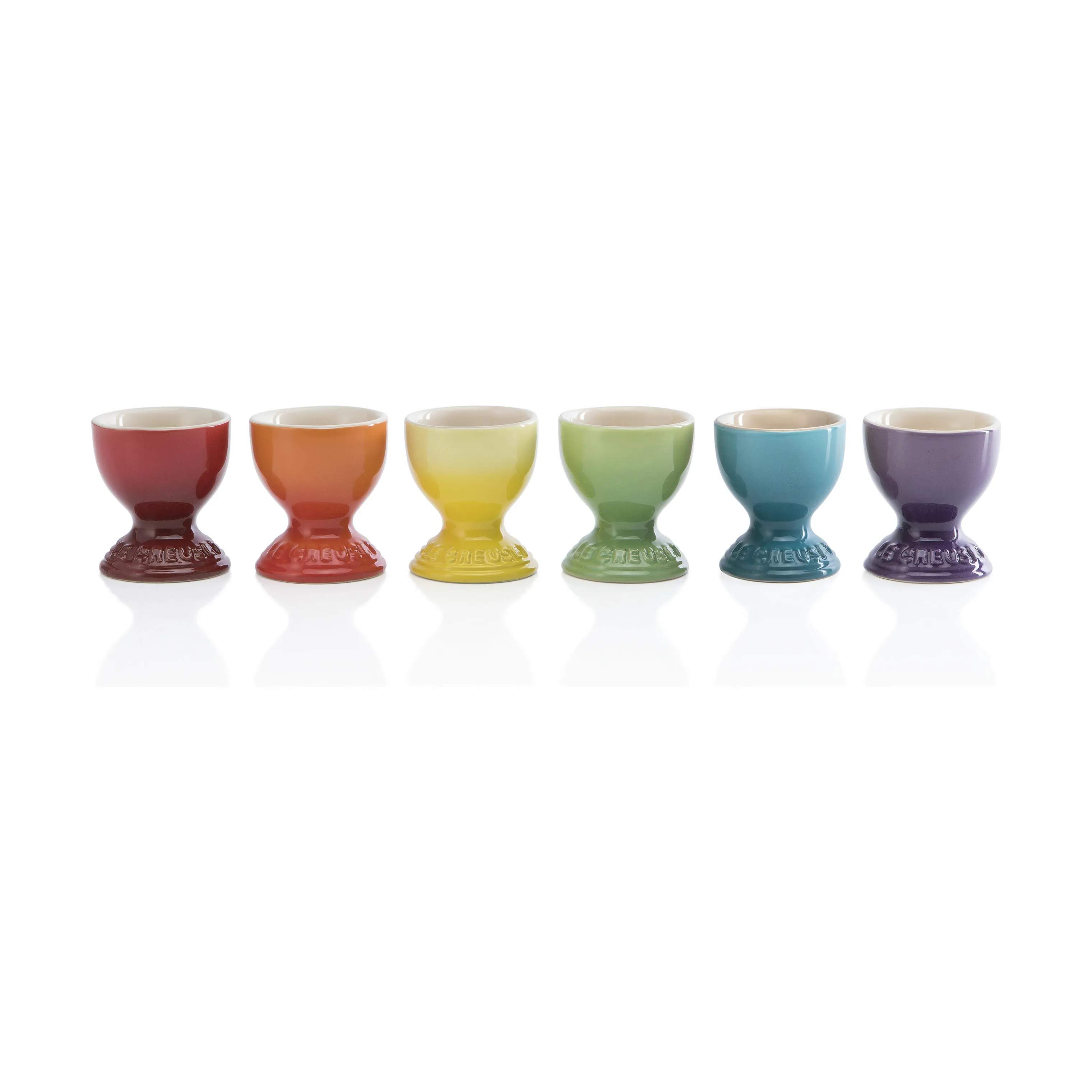 Le Creuset - Rainbow Æggebægre - 6 stk. - H 5,9 cm - Stentøj - Rainbow Imerco