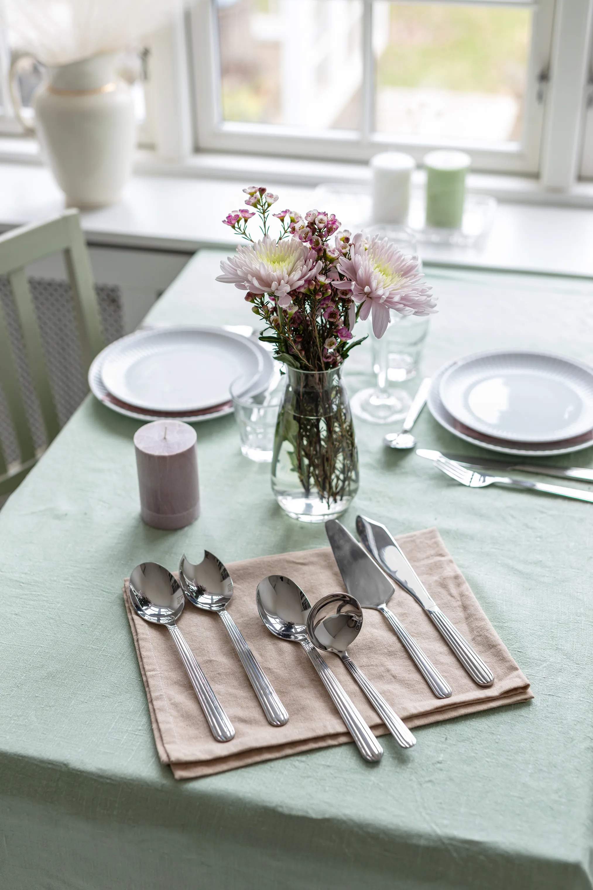 CASA Living Serveringssæt Daisy Serveringssæt - 6 dele i Stål, 2