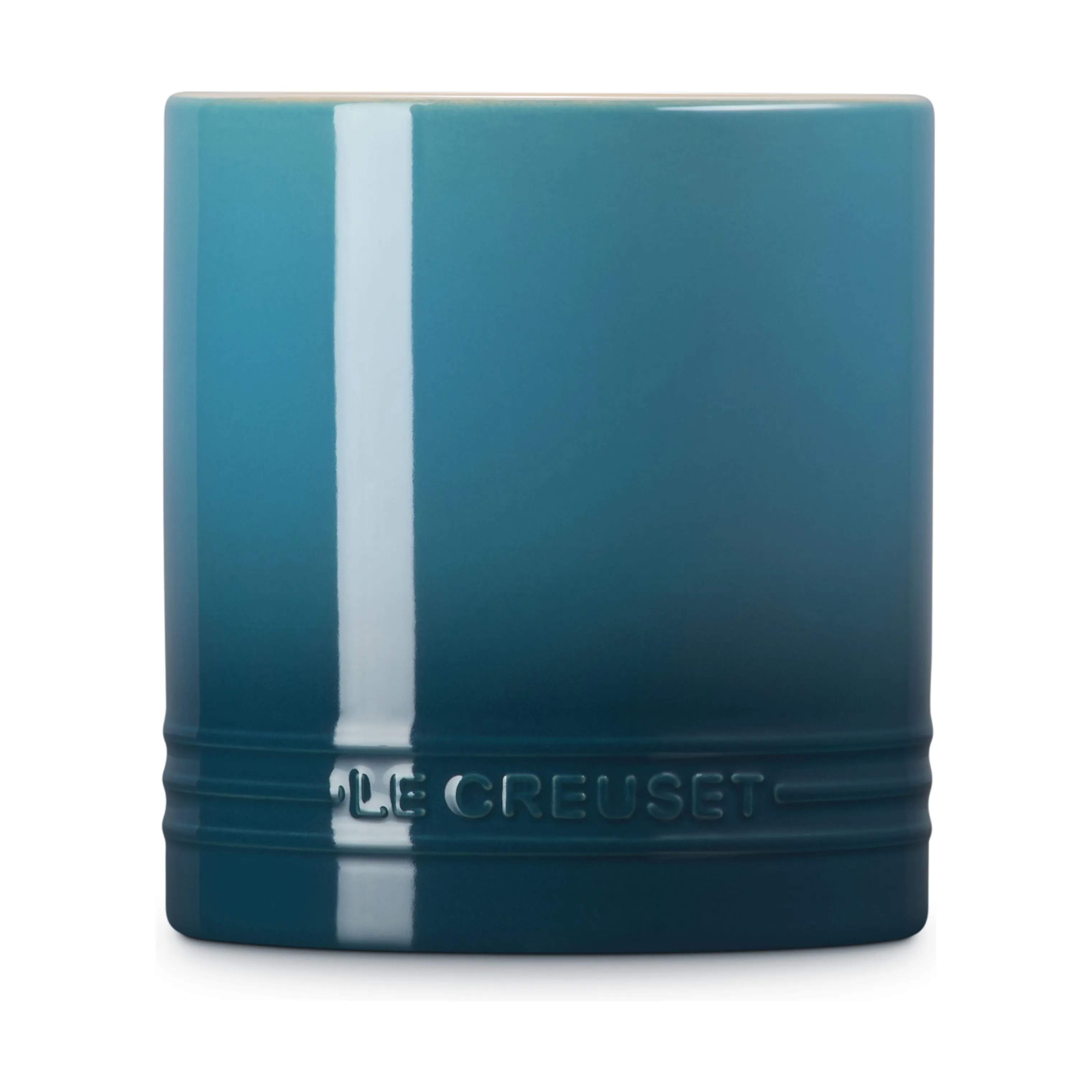 Le Creuset Krukker til køkkenredskaber Signature Redskabskrukke i Deep Teal, 4