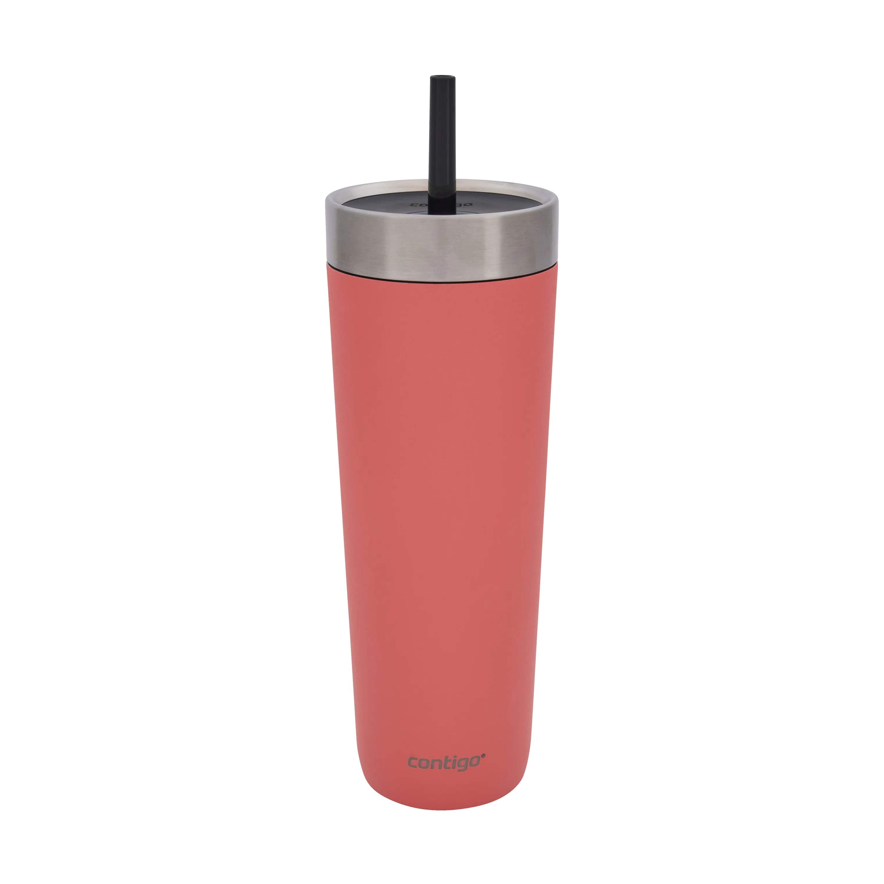 Spill-Proof Tumbler, coral, large