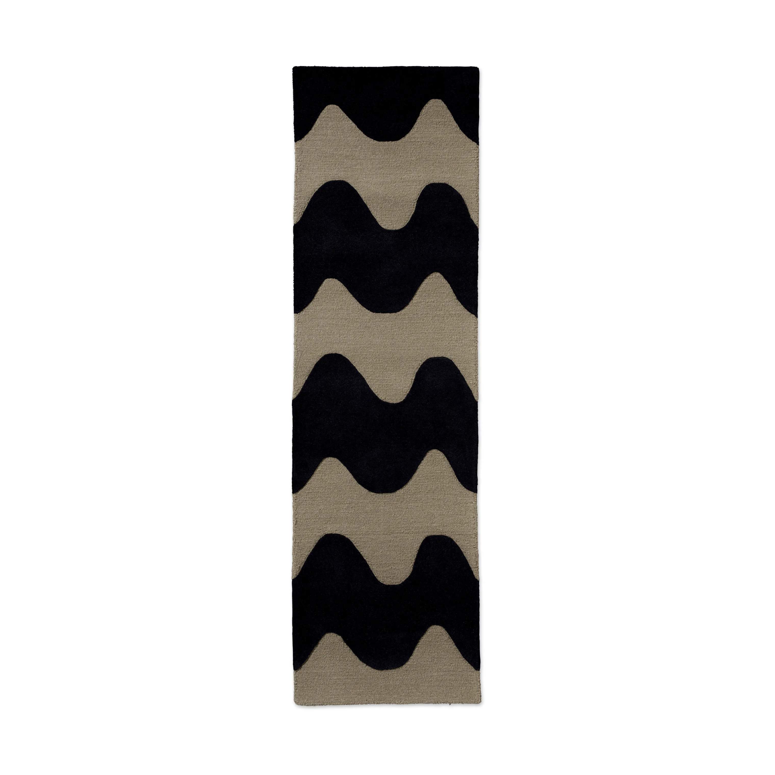 Marimekko by Brink & Campman Gulvtæpper Lokki Tæppeløber i Sort, B70 x L245 cm, 1