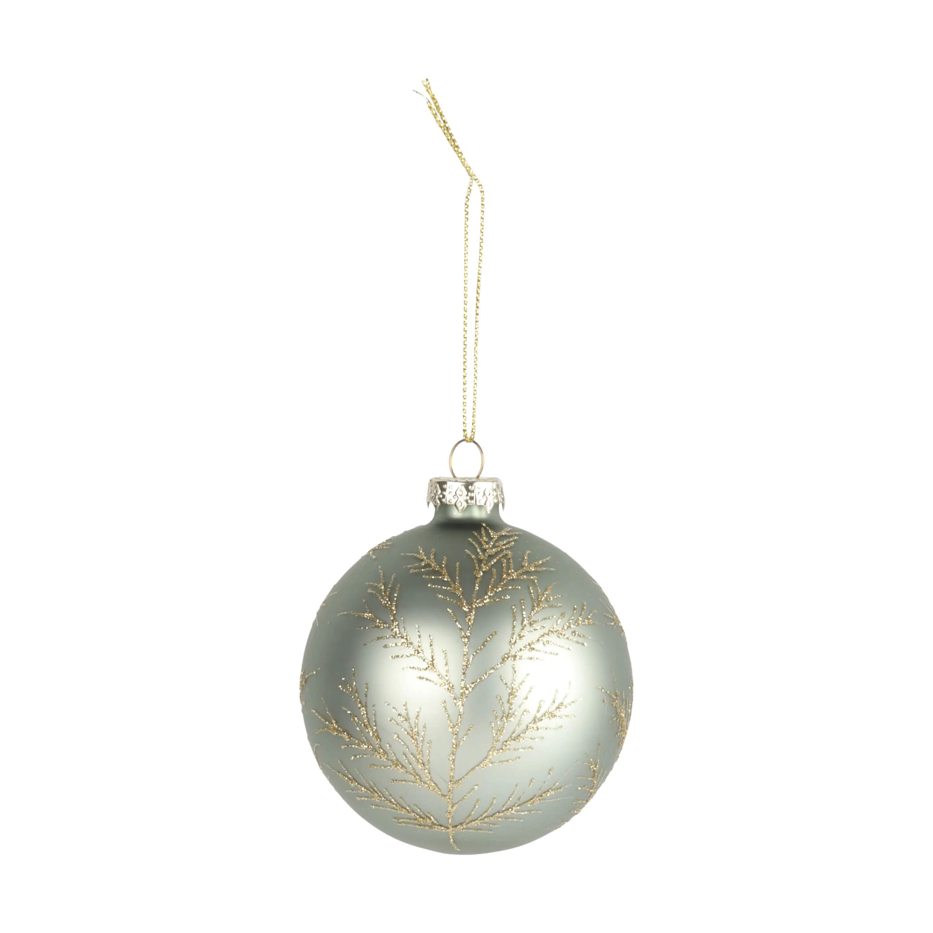 Casa Christmas Julekugler Julekugle i Glimmer grangrene, 1