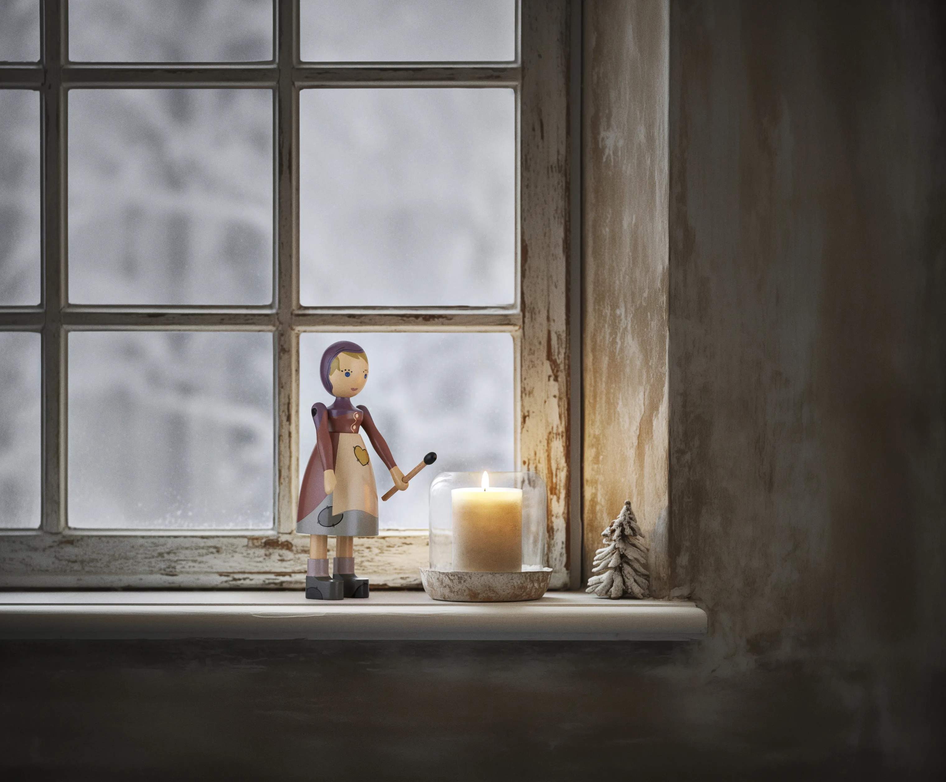 Kay Bojesen Julefigurer Figurines Den lille pige med svovlstikkerne i Multi, 2
