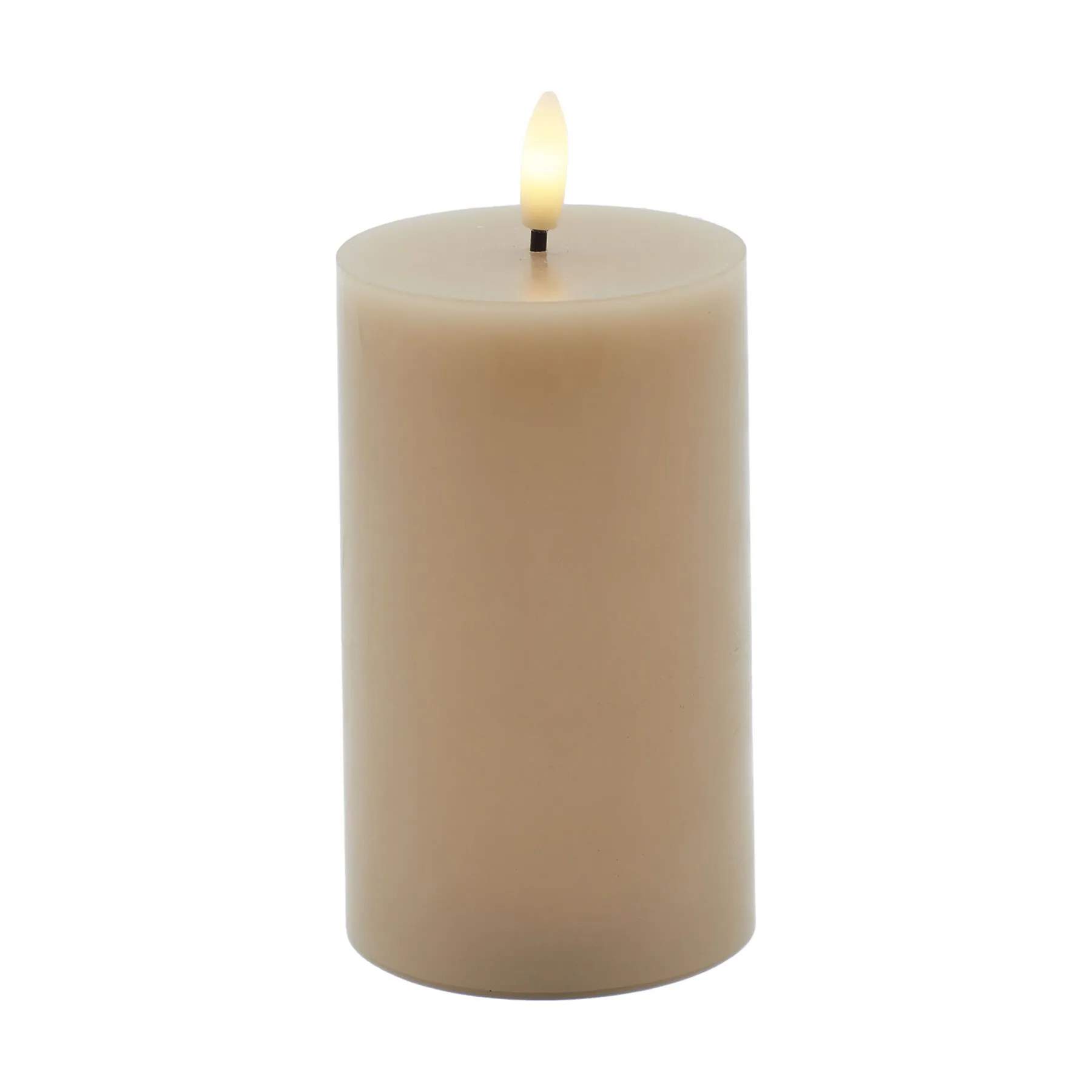 Sirius LED-lys Sille Genopladelig Sille LED Bloklys i Caramel, 12 cm, 1