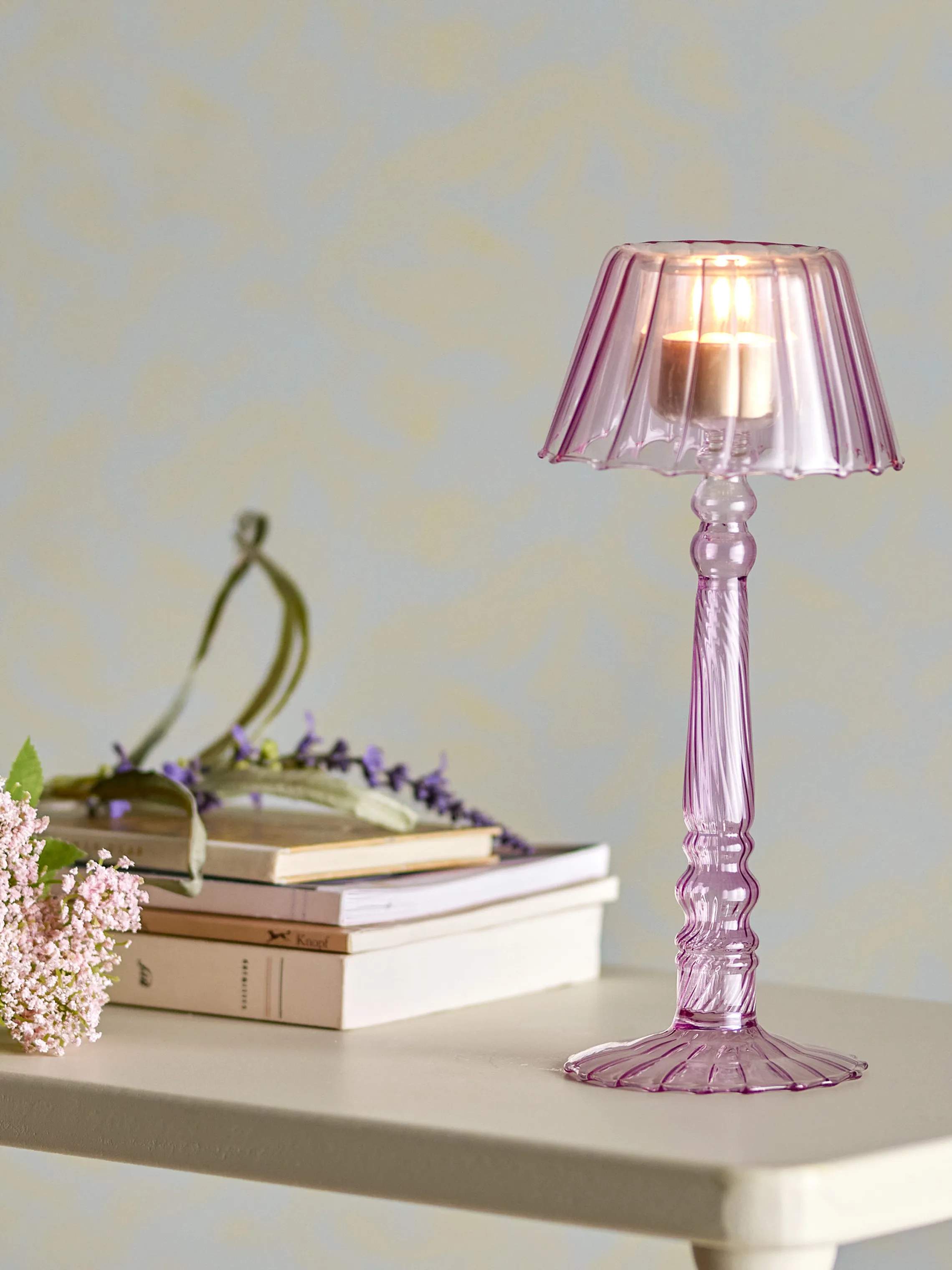 Bloomingville Fyrfadsstage Cisco Fyrfadsstage i Rose, 23,5 cm, 2
